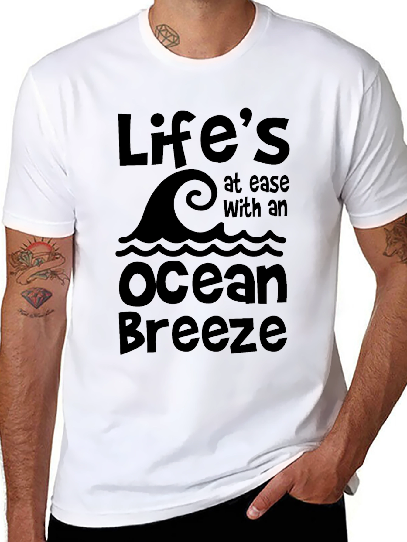 Lifes at Ease Ocean Breeze Graphic Tee