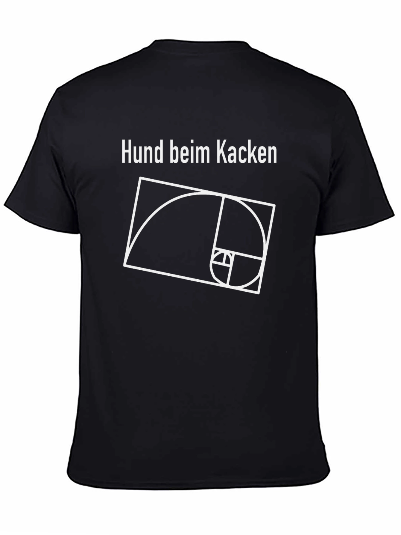 Hund beim Kacken Fibonacci Sequence Tee