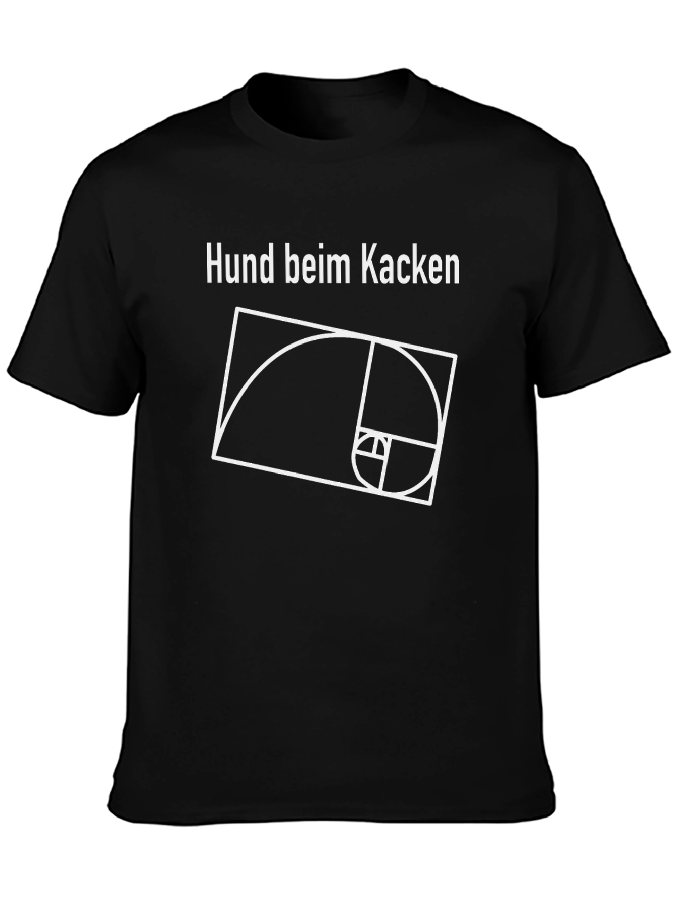 Hund beim Kacken Fibonacci Sequence Tee