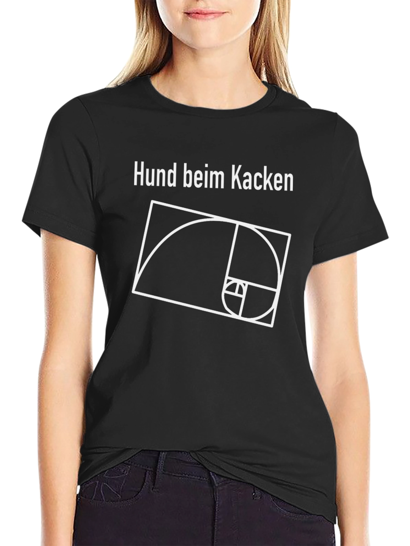 Hund beim Kacken Fibonacci Sequence Tee