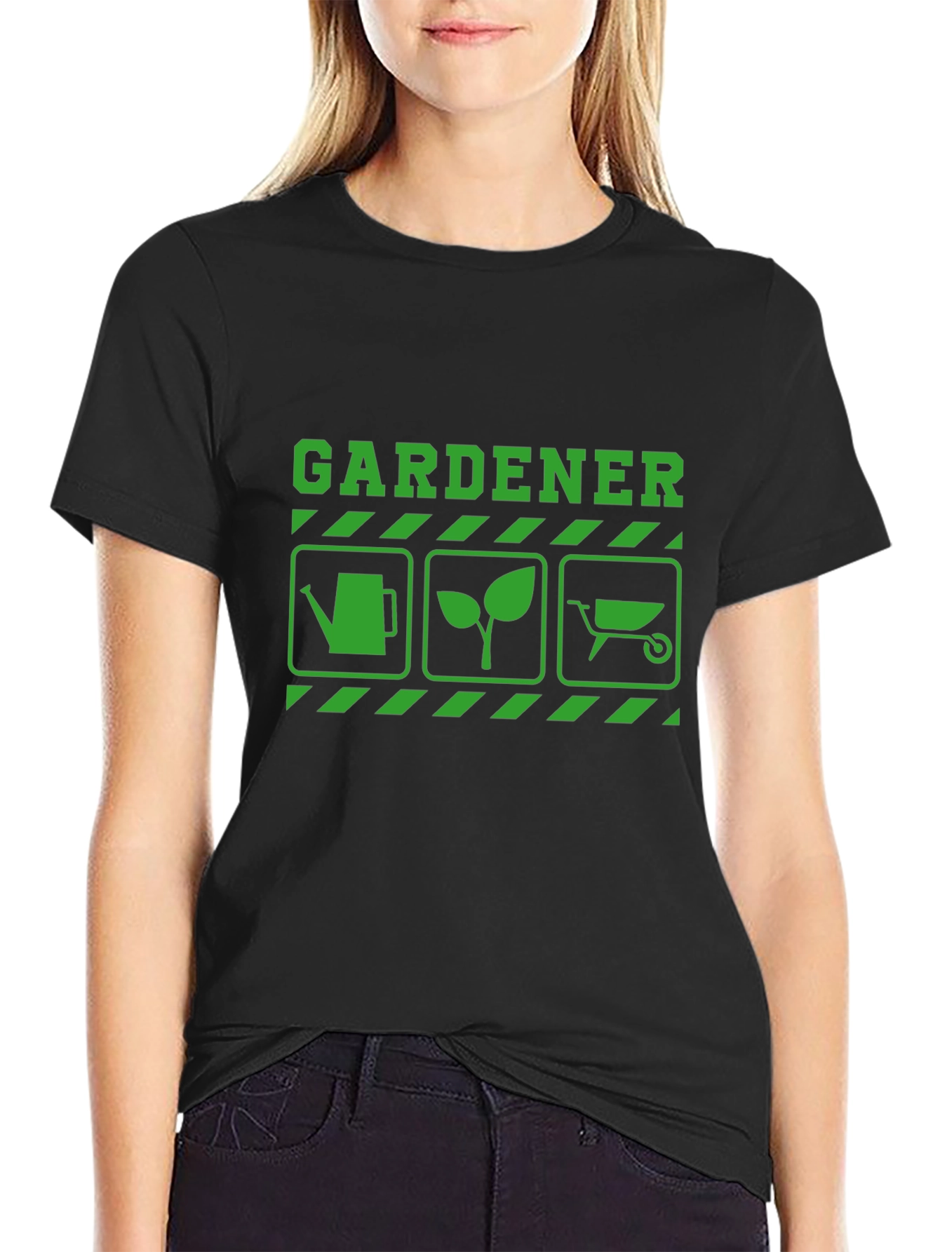 Gardener Graphic T-Shirt - Black Cotton Tee