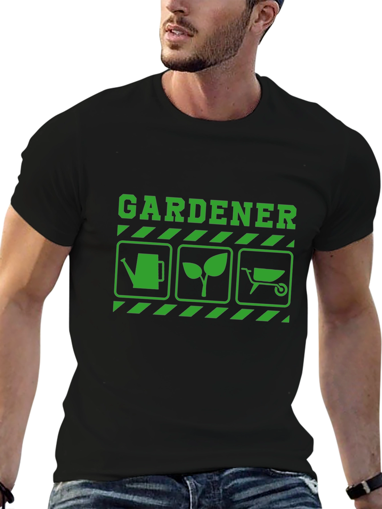 Gardener Graphic T-Shirt - Black Cotton Tee