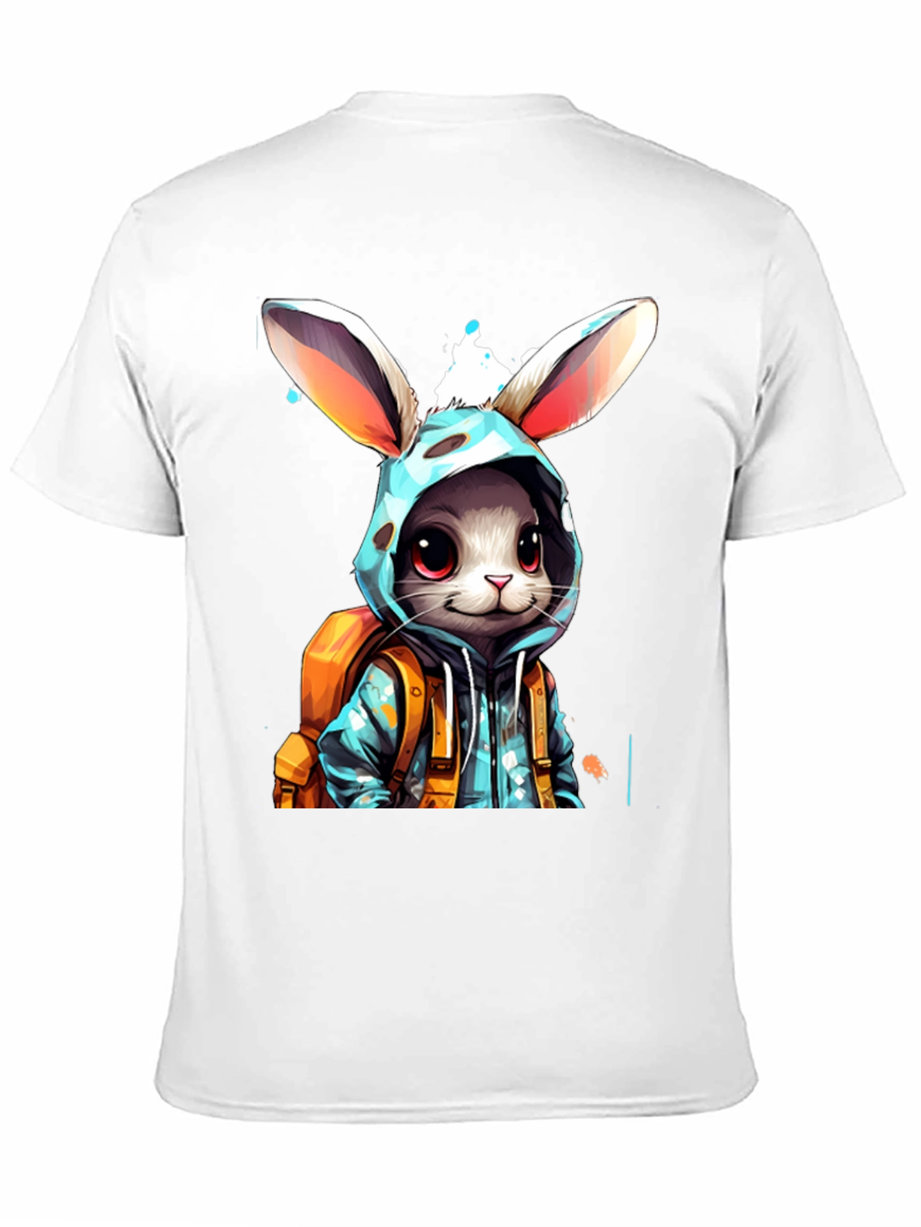 Bunny Backpack Black T-Shirt