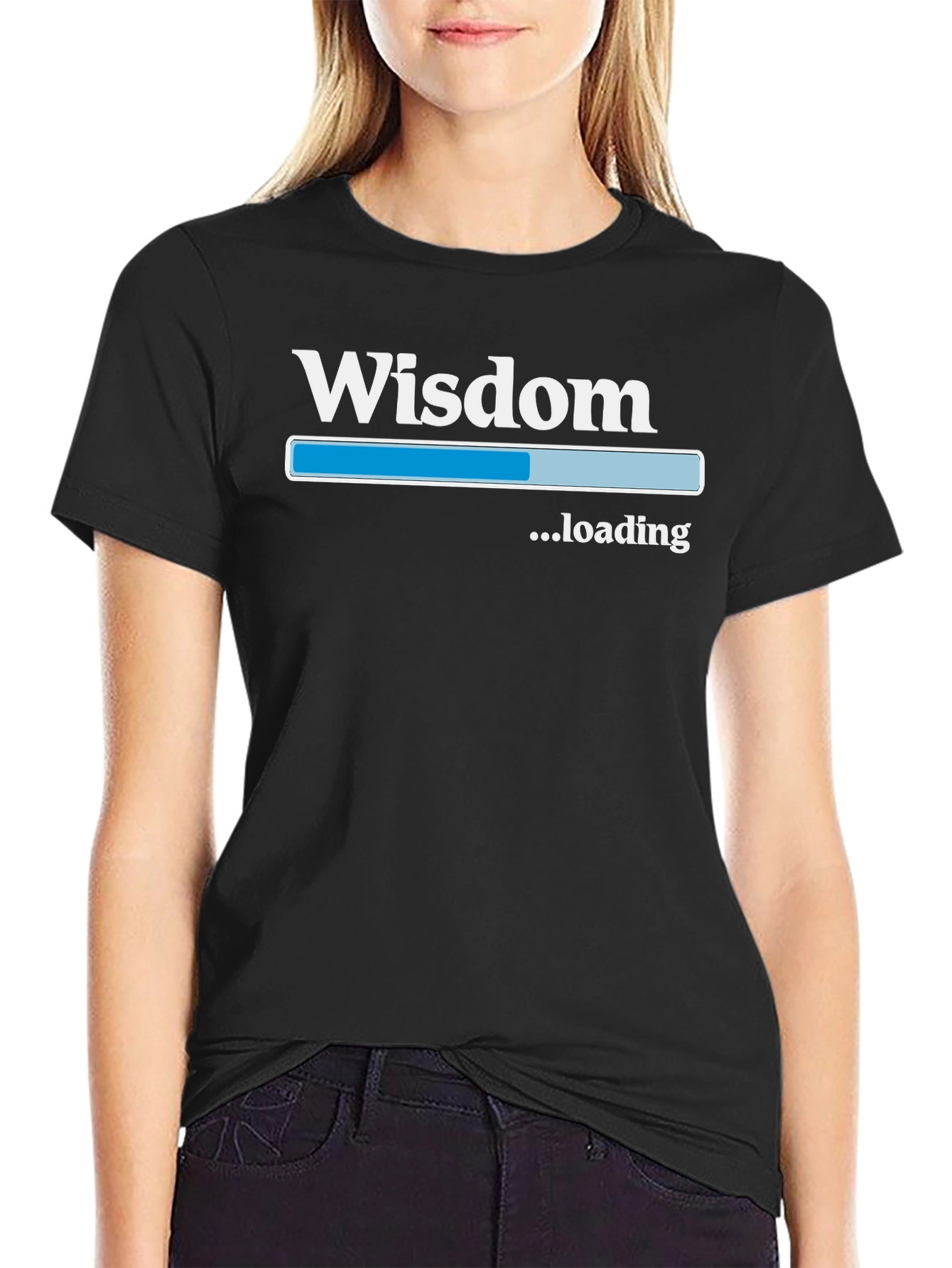 Wisdom Loading Black T-Shirt