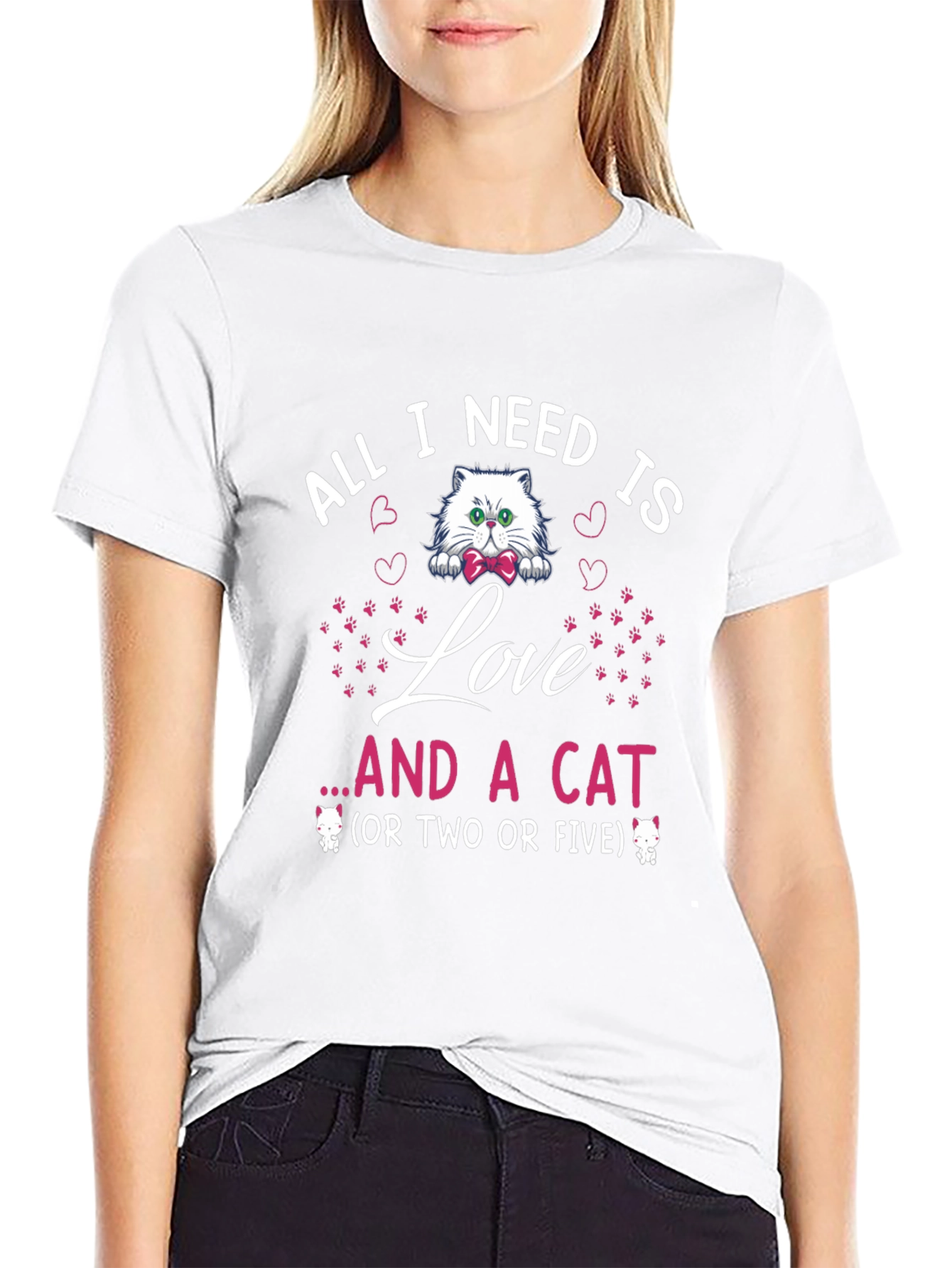 All I Need Is Love and a Cat T-Shirt