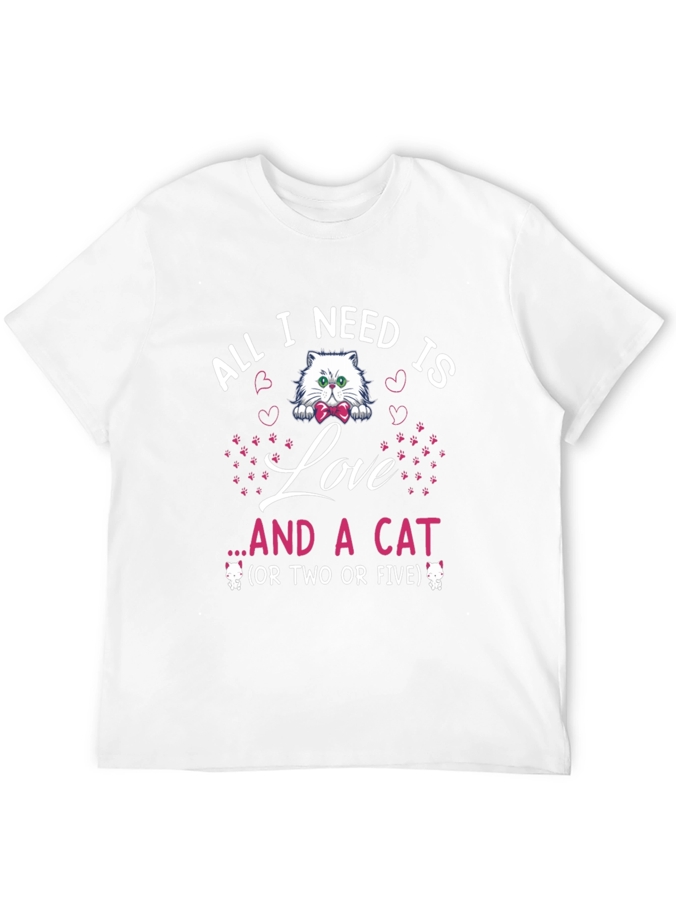 All I Need Is Love and a Cat T-Shirt