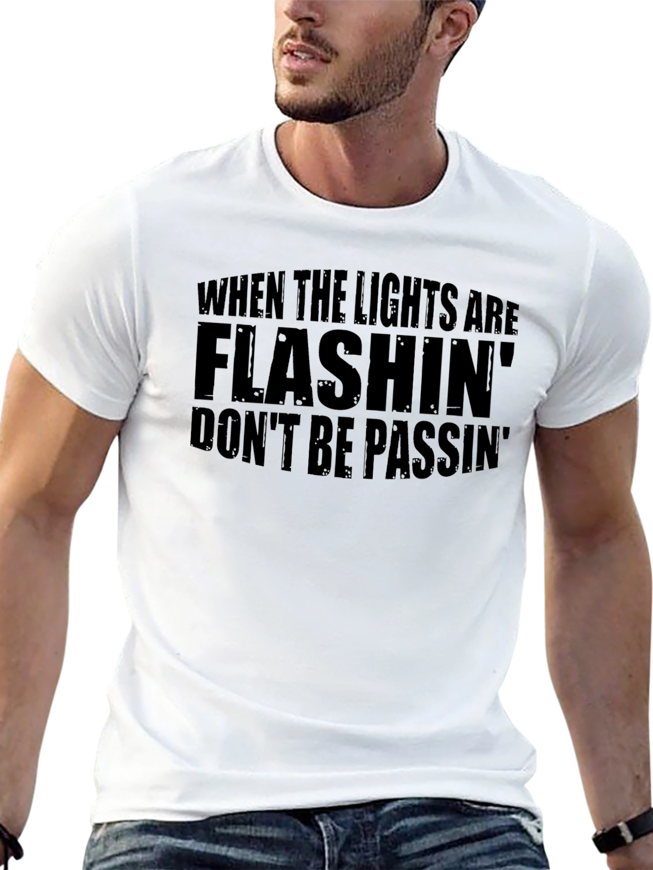 Flashing Lights T-Shirt - Dont Be Passin Tee