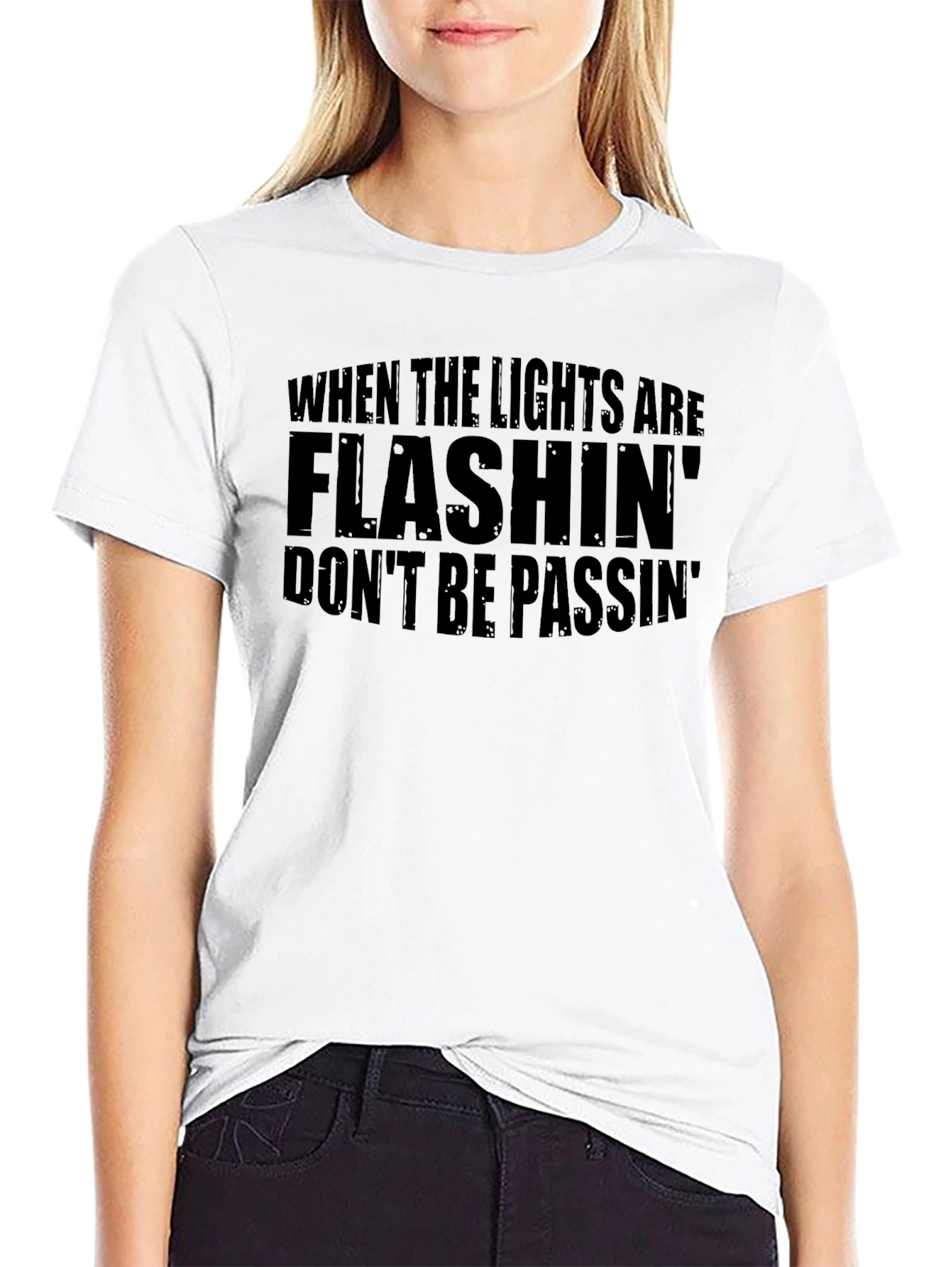 Flashing Lights T-Shirt - Dont Be Passin Tee