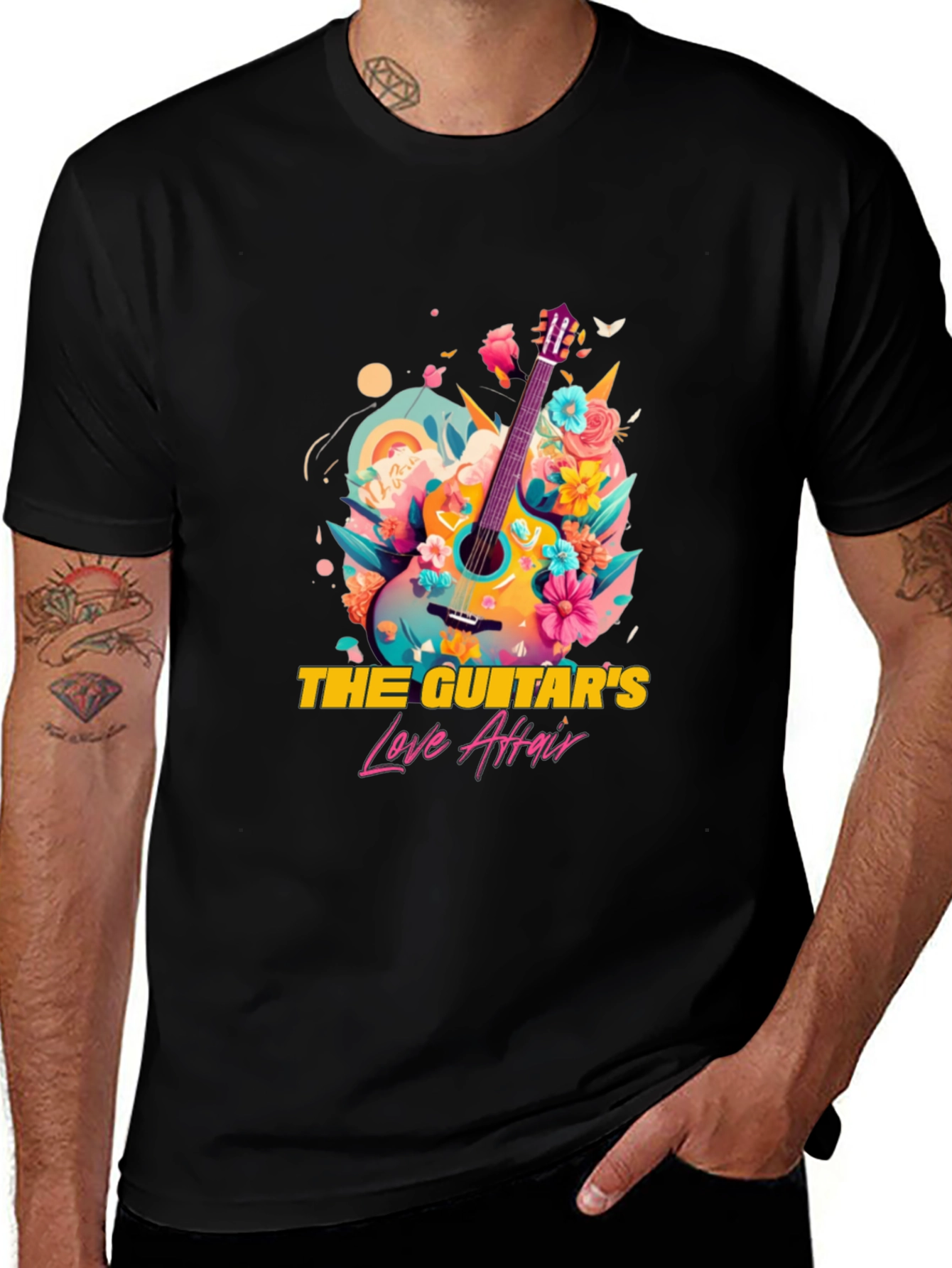 Guitars Love Affair Graphic Tee