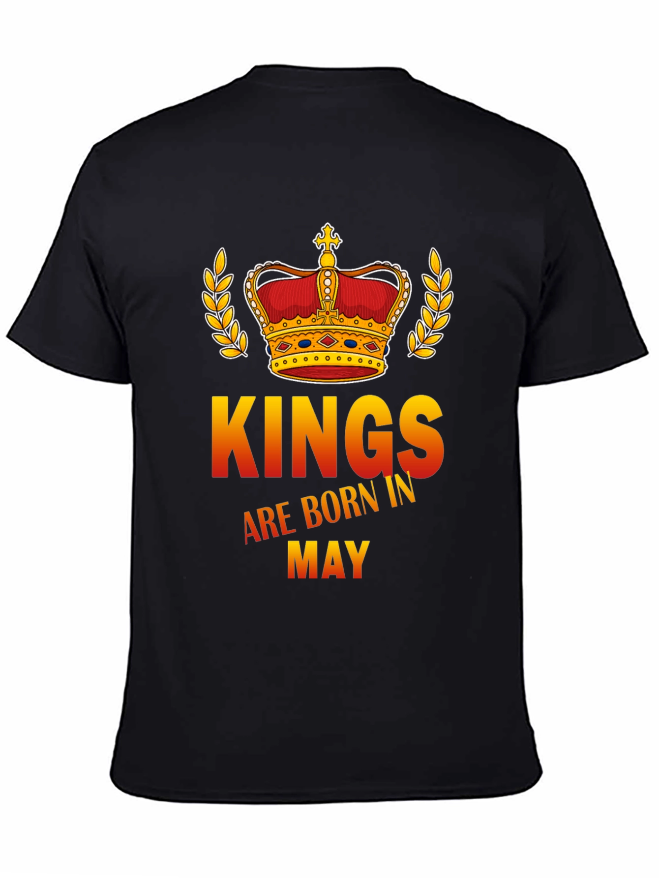 Kings Born in May Black T-Shirt
