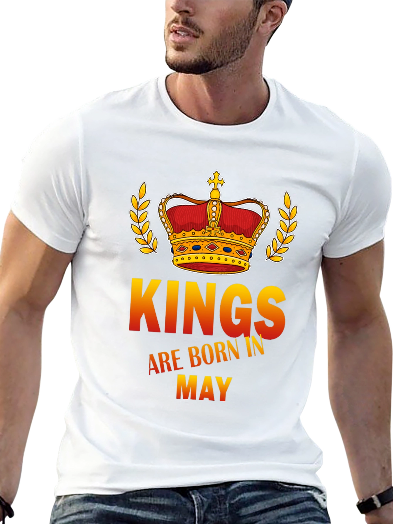Kings Born in May Black T-Shirt