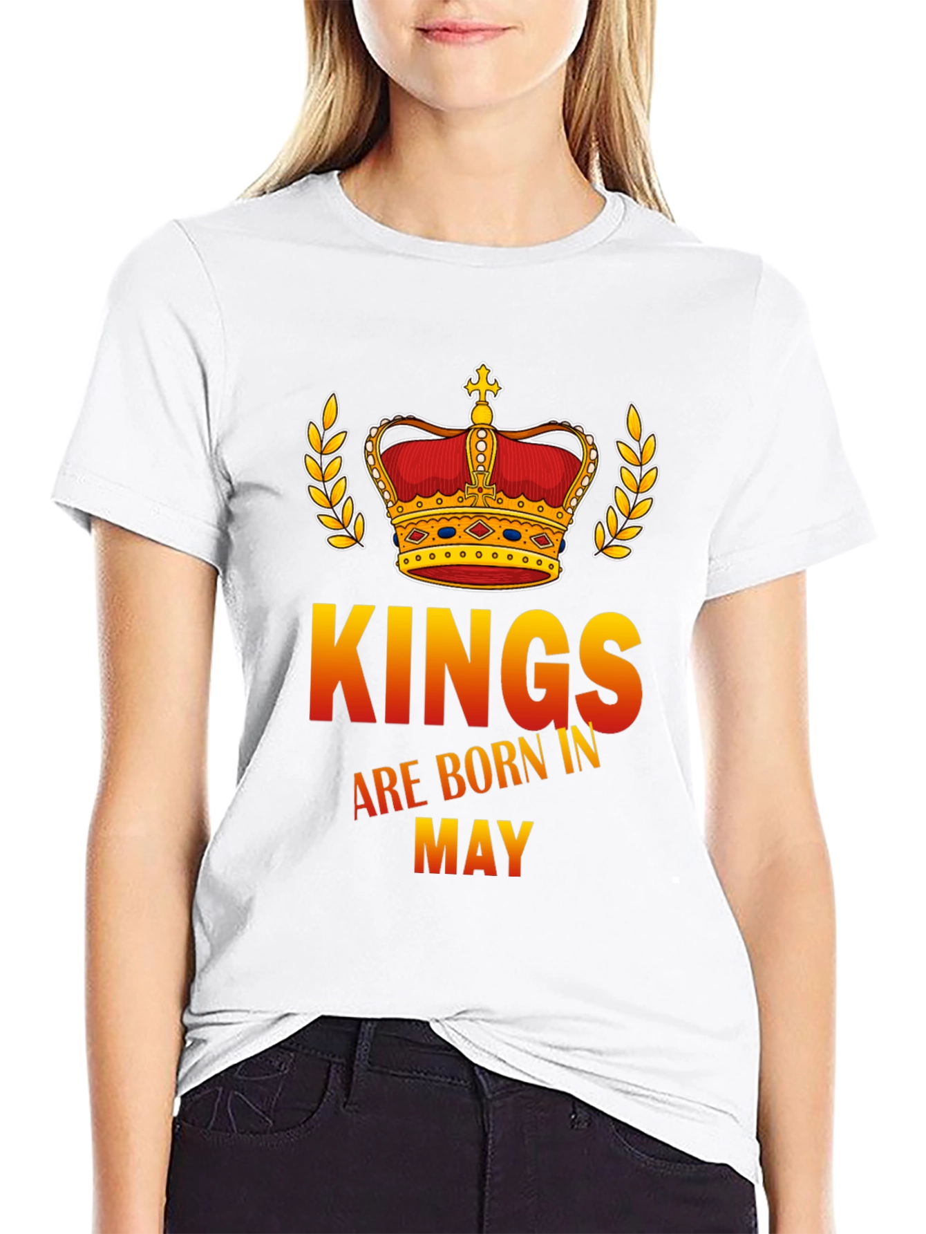 Kings Born in May Black T-Shirt