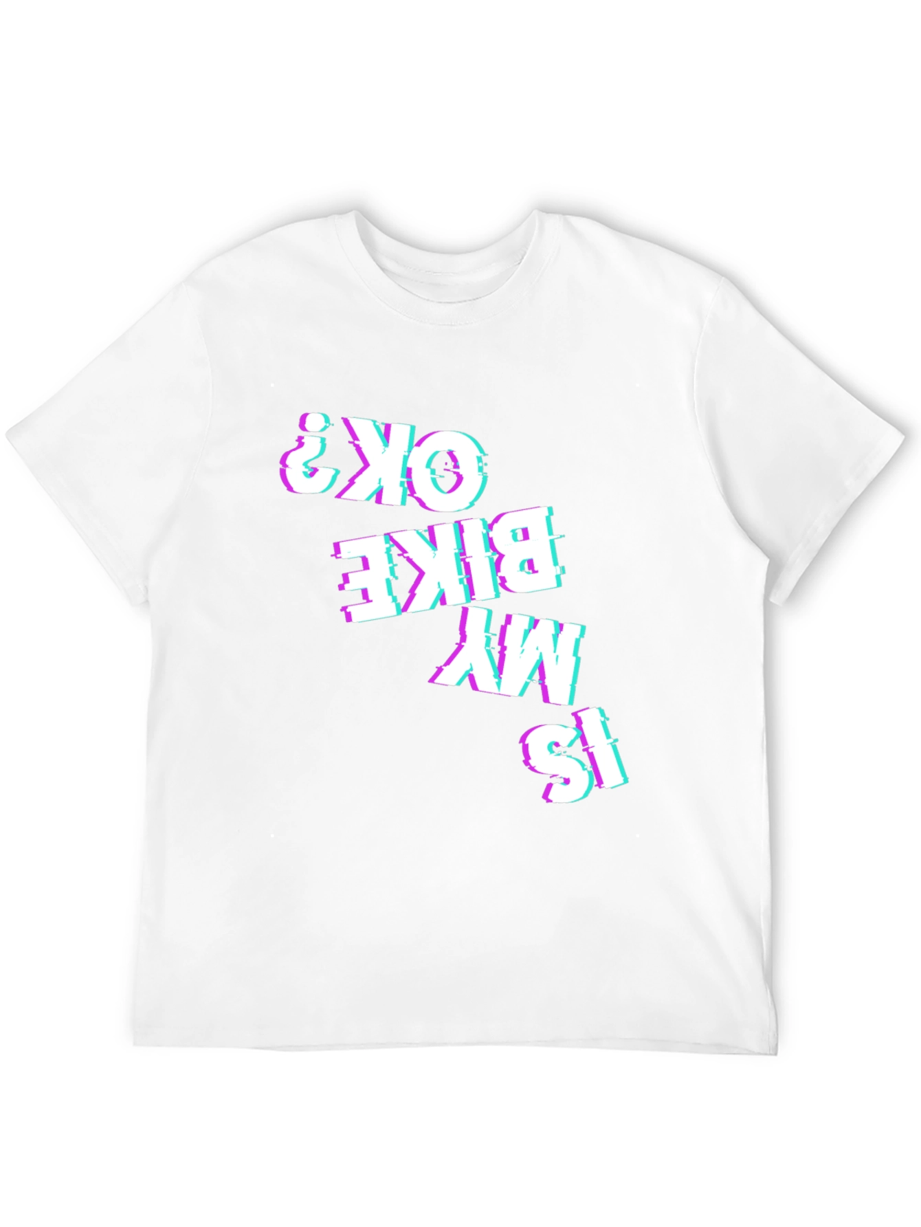 Is My Bike OK? Glitch Tee - Black