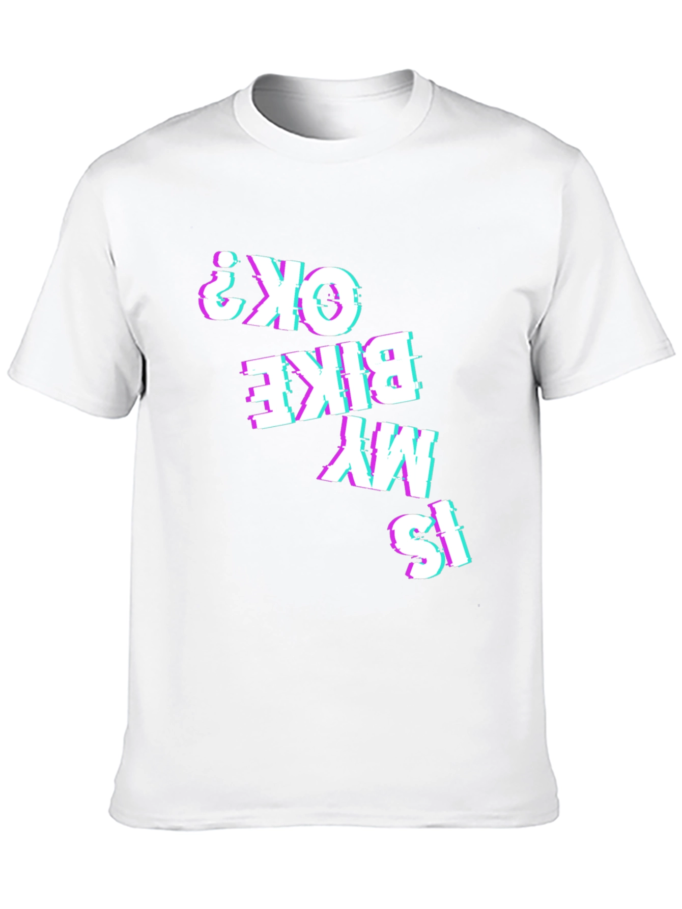 Is My Bike OK? Glitch Tee - Black