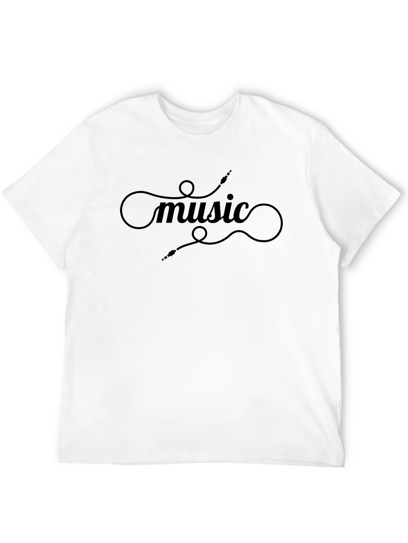 Music Connector Graphic Black T-Shirt