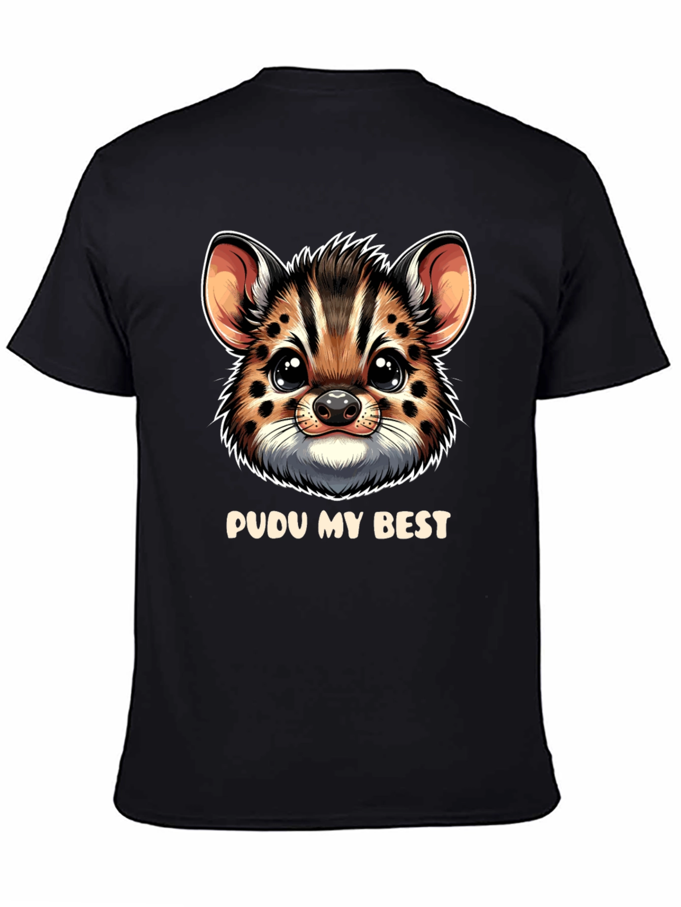 Pudu My Best Black T-Shirt