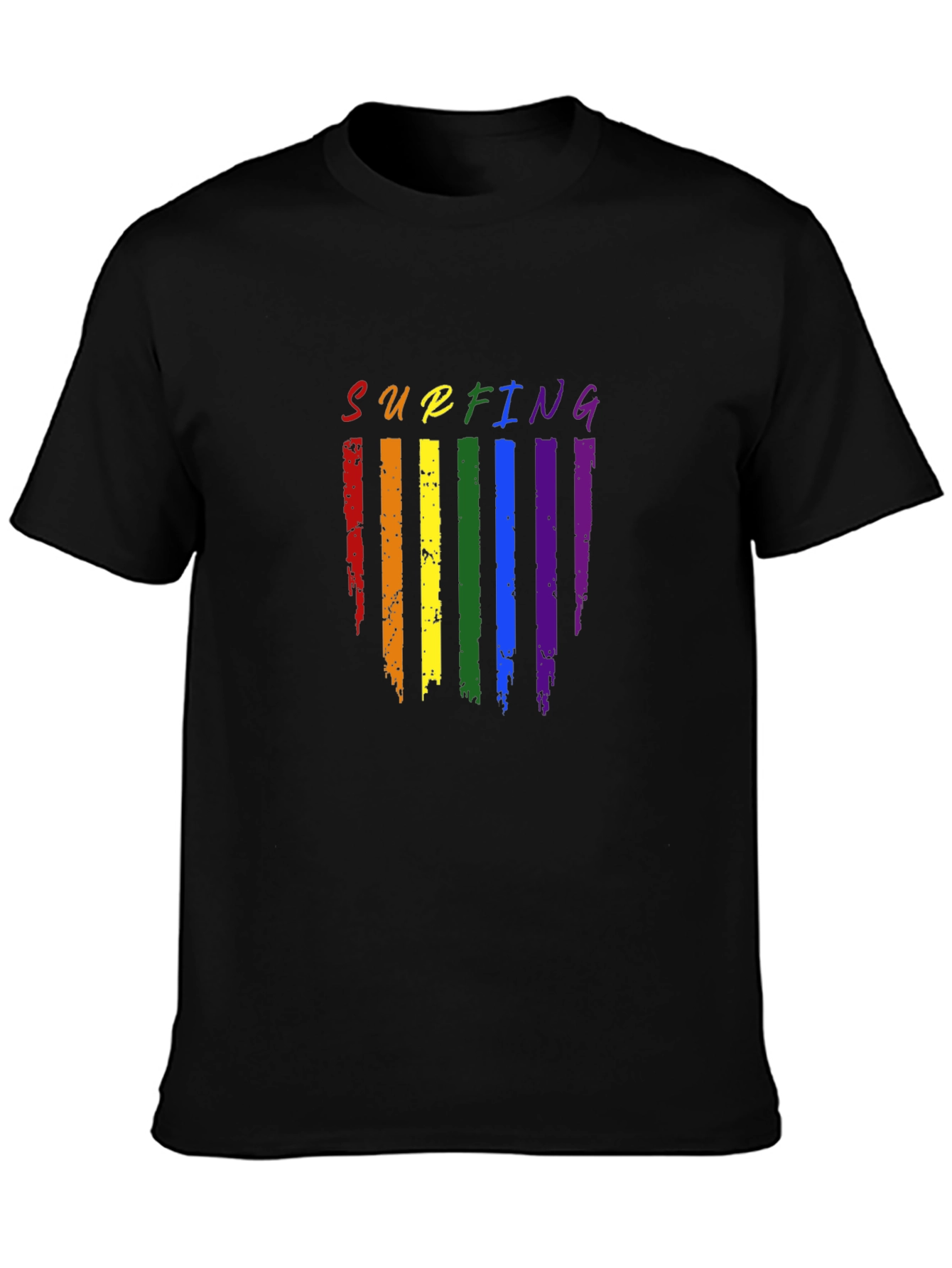 Rainbow Surfing Pride T-Shirt
