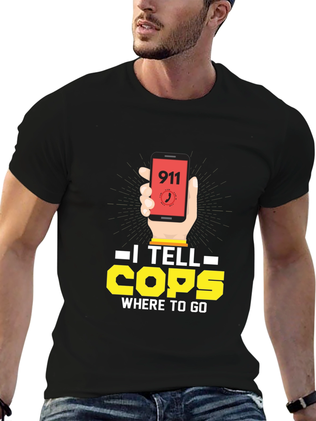 I Tell Cops Where To Go 911 Dispatcher T-Shirt