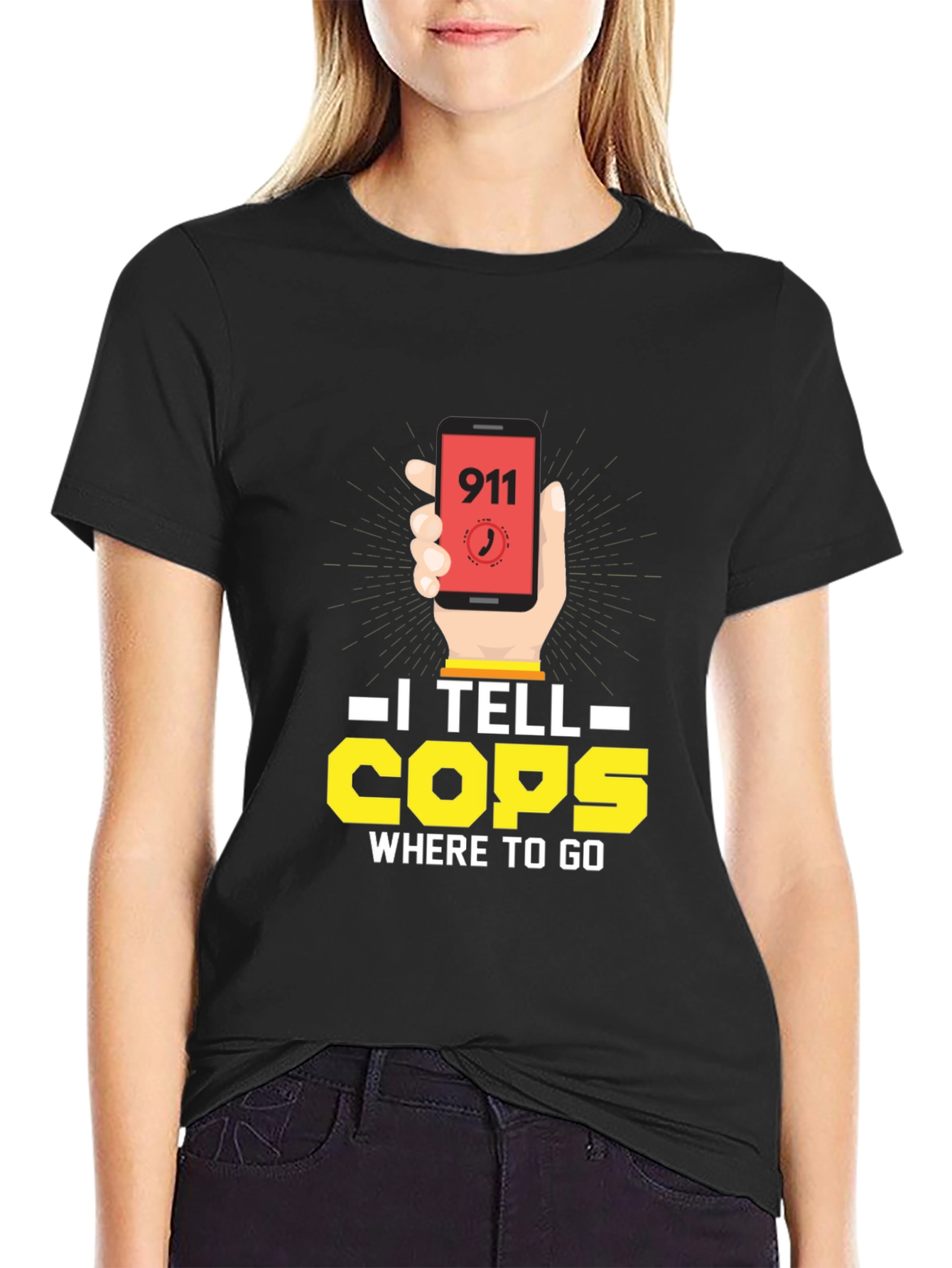 I Tell Cops Where To Go 911 Dispatcher T-Shirt