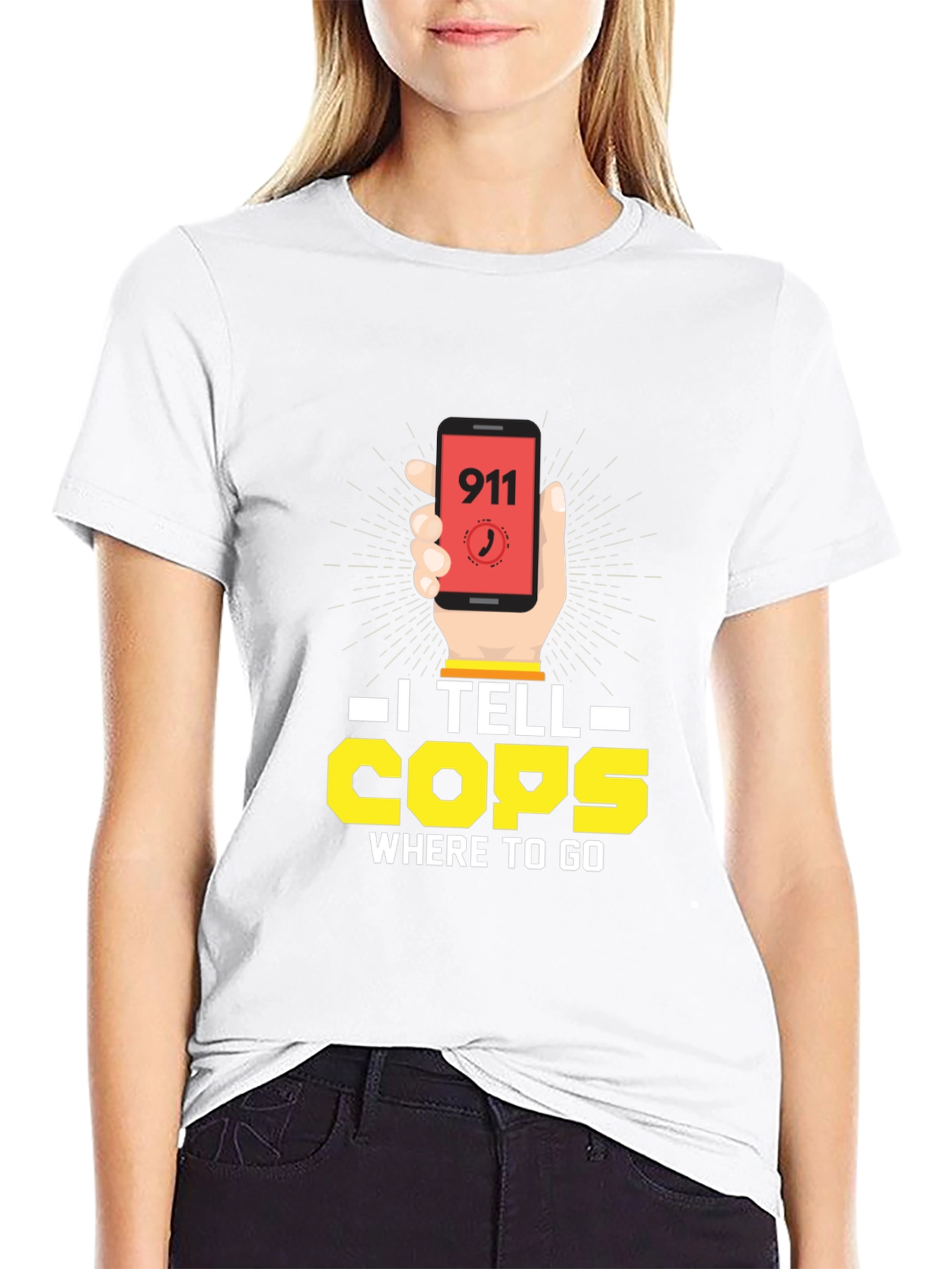 I Tell Cops Where To Go 911 Dispatcher T-Shirt