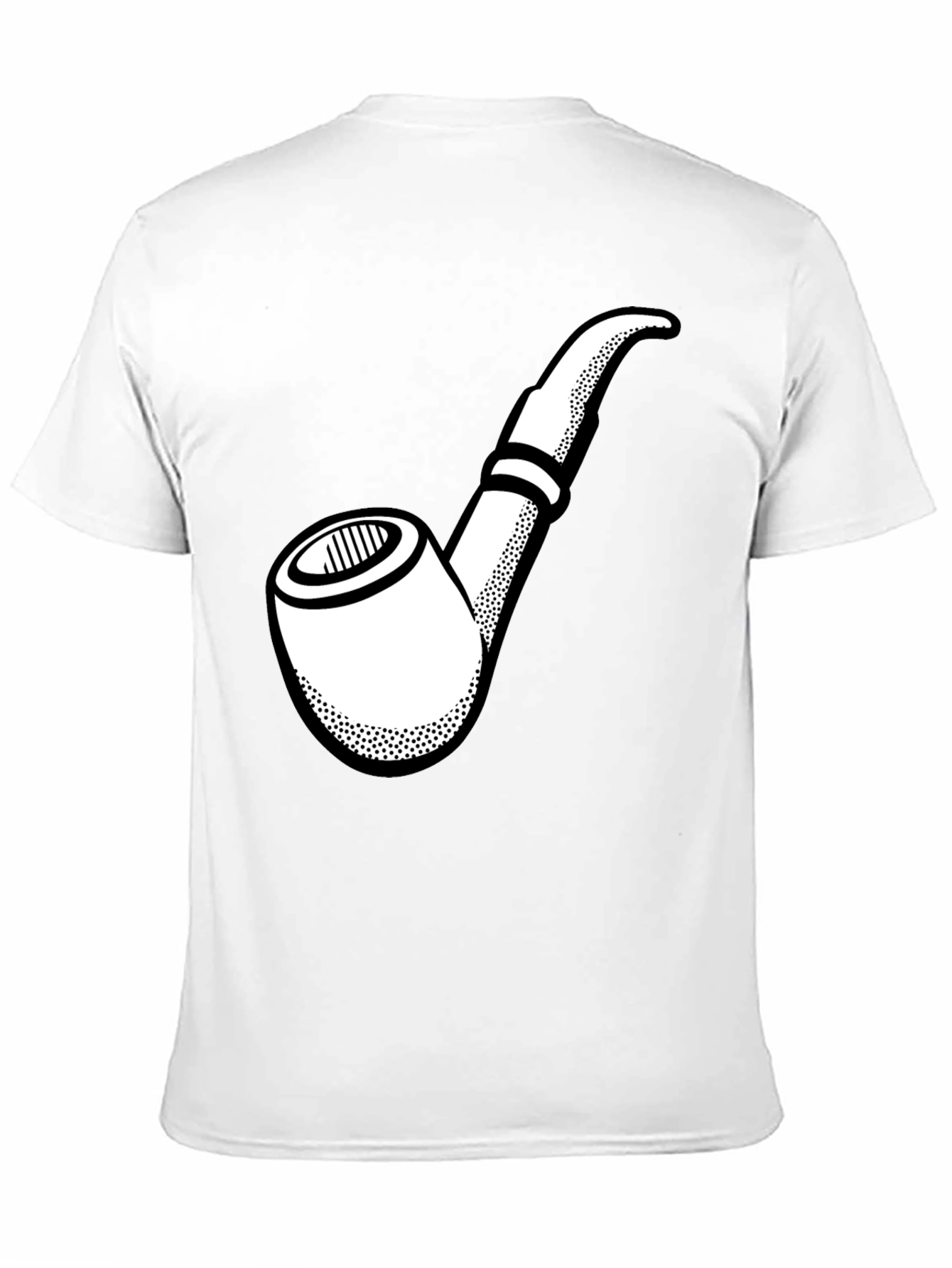 Smoking Pipe Graphic T-Shirt - Black Cotton Tee