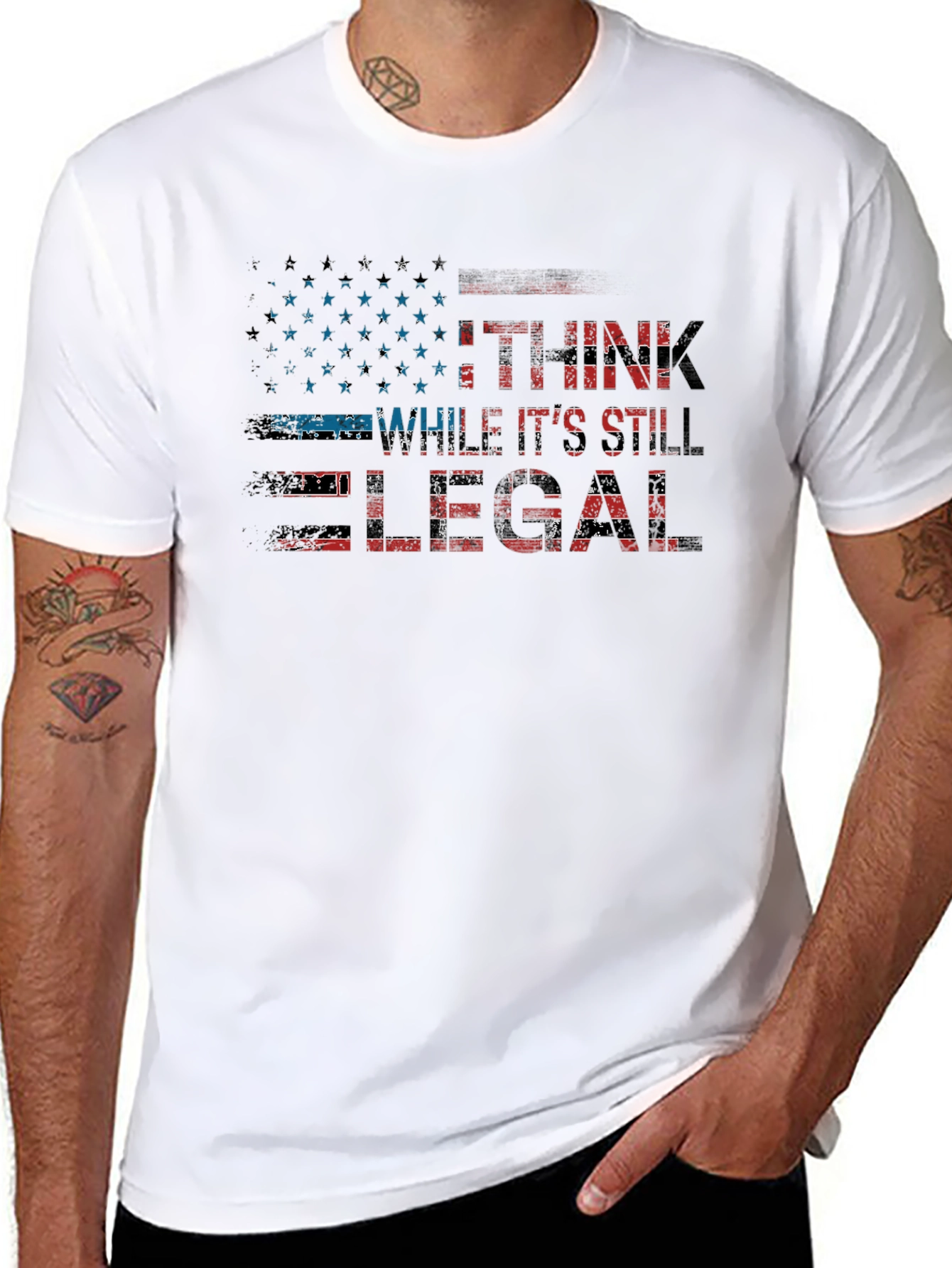 I Think While Its Still Legal Mens T-Shirt