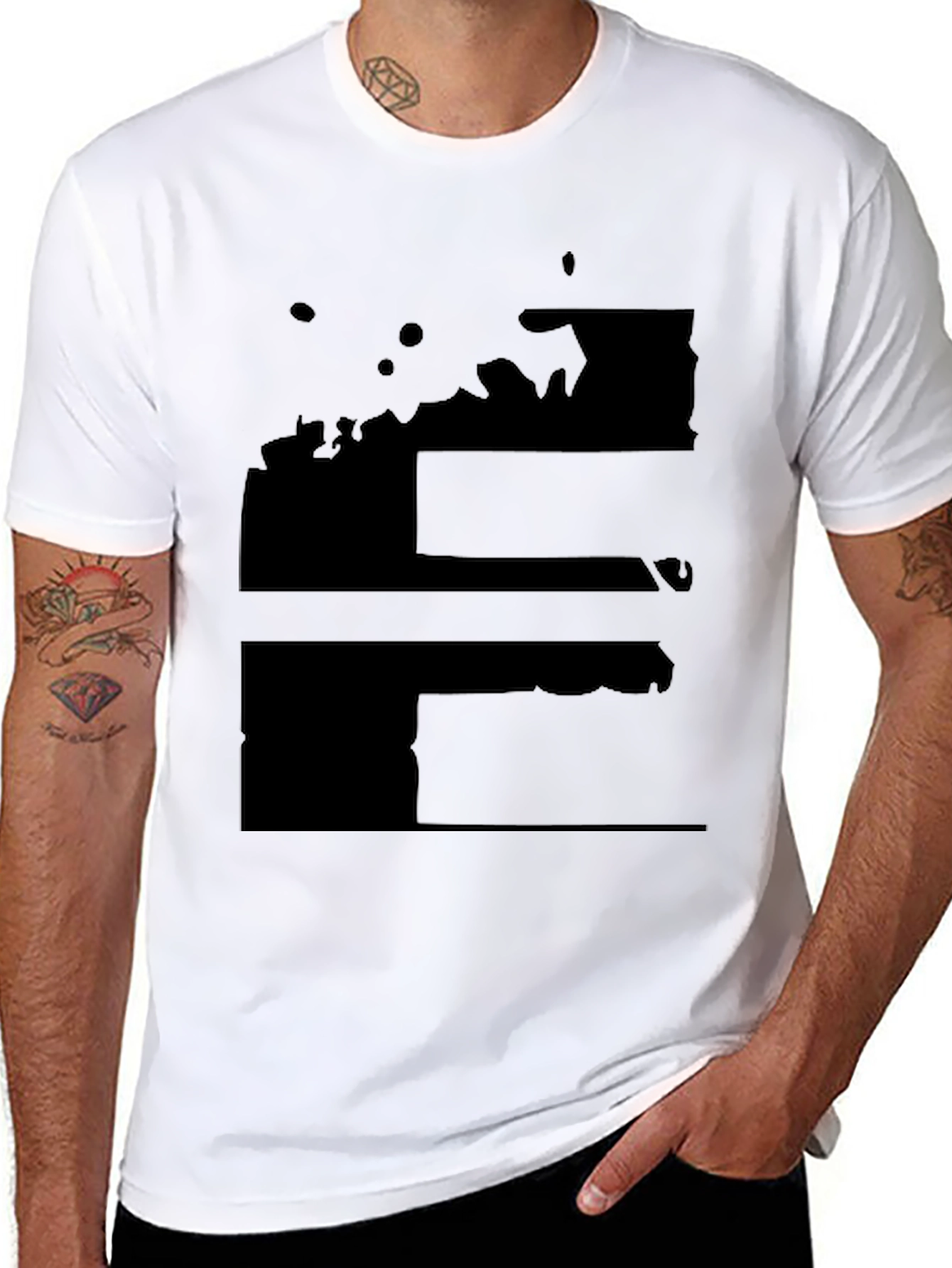 Mens Black Graphic Tee
