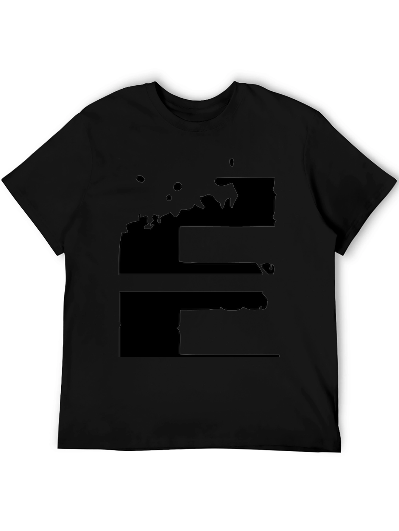 Mens Black Graphic Tee