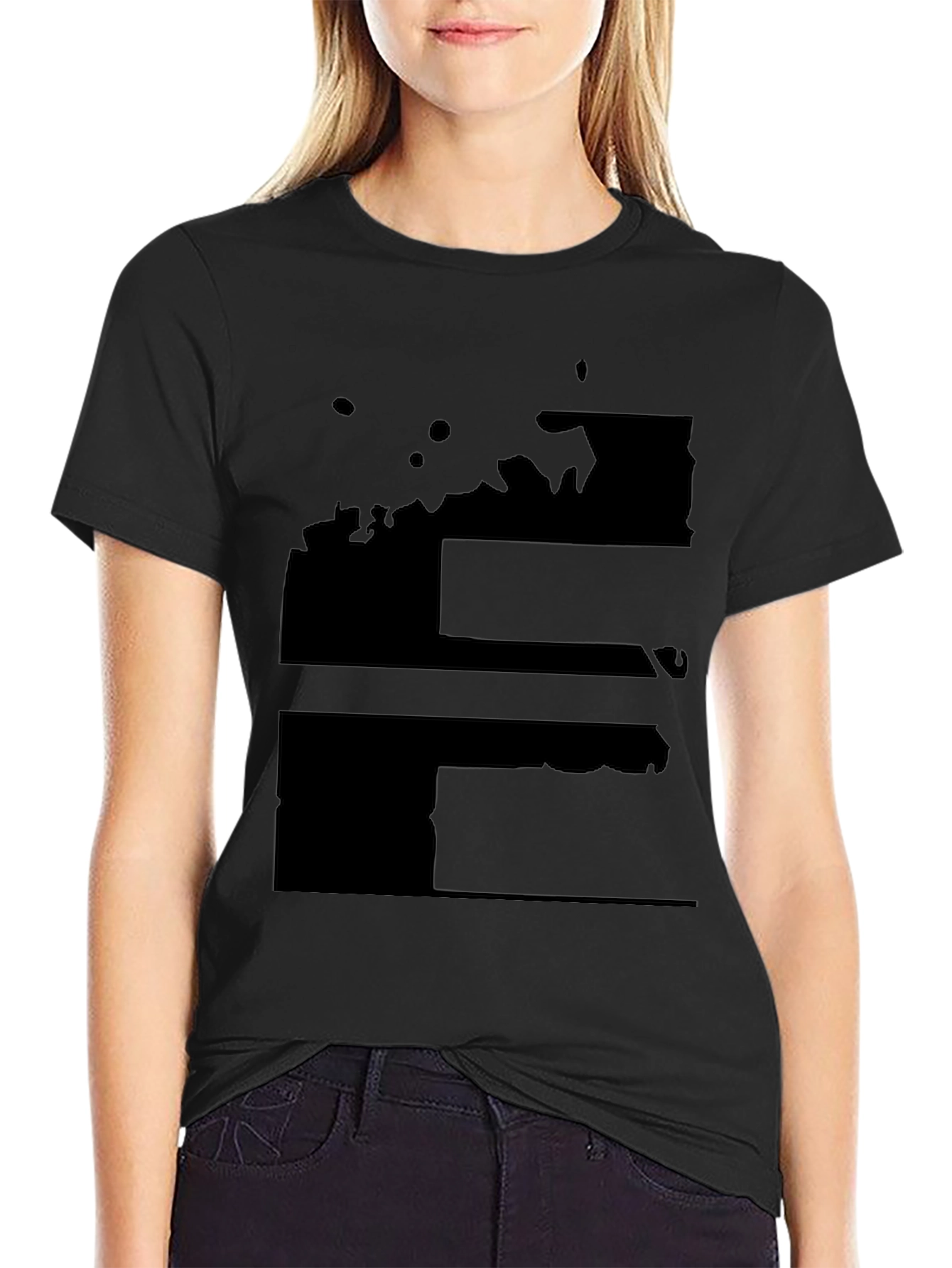 Mens Black Graphic Tee