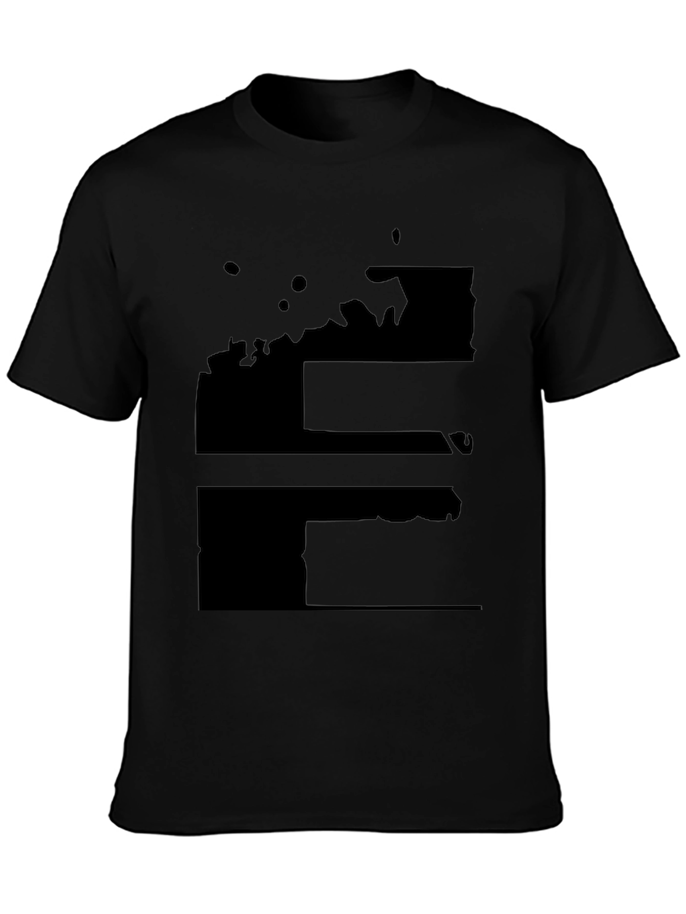 Mens Black Graphic Tee