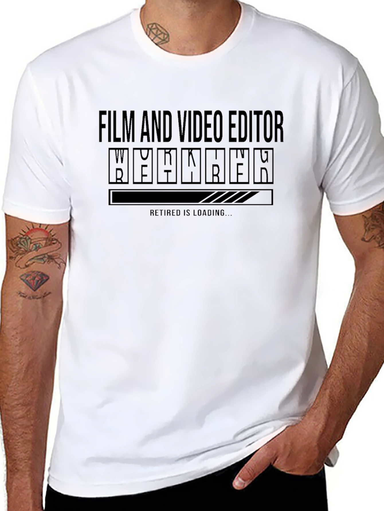 Film & Video Editor Retirement Loading T-Shirt
