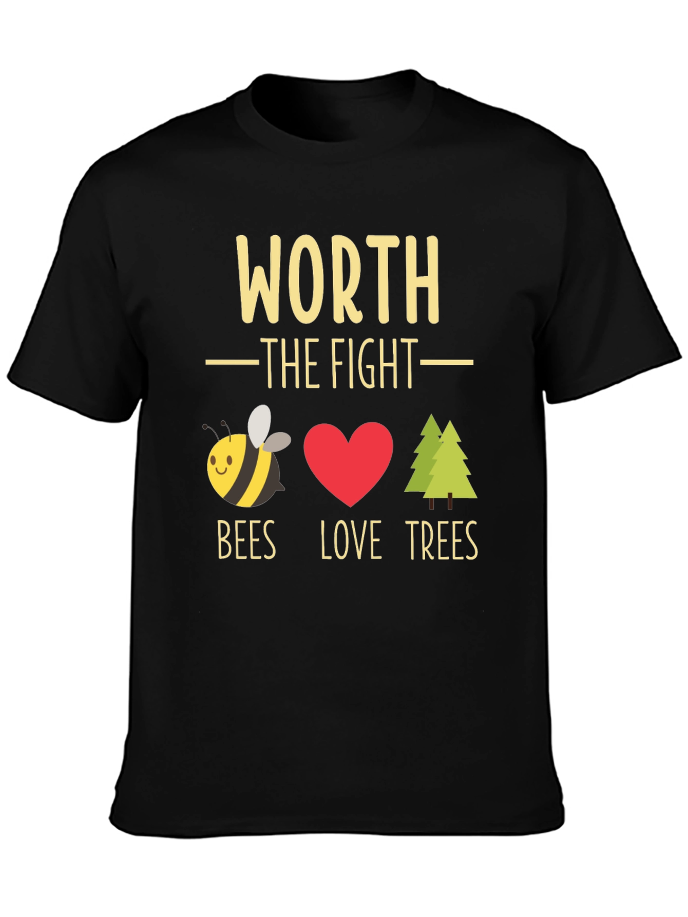 Worth the Fight Bees Love Trees Graphic Tee
