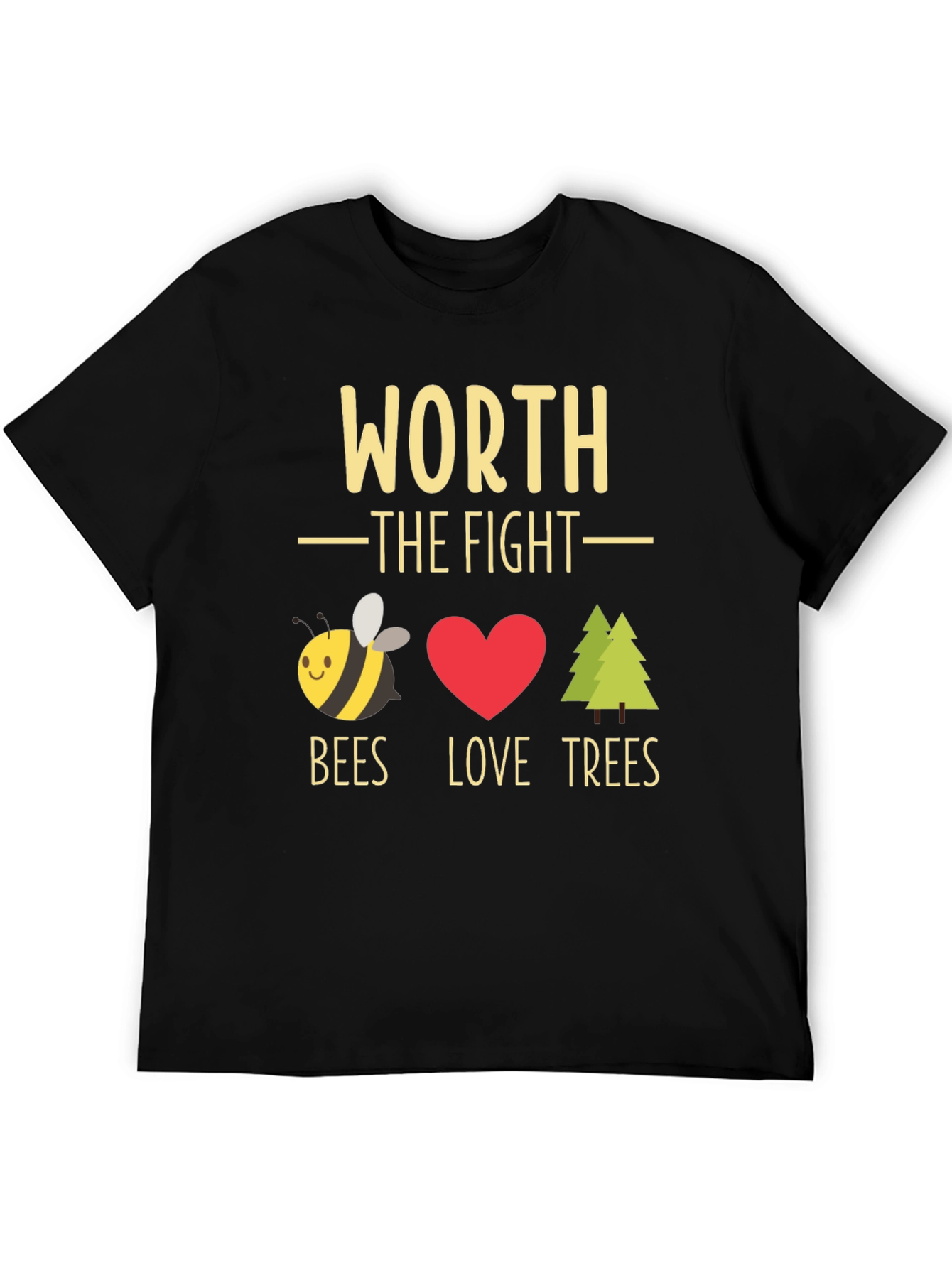 Worth the Fight Bees Love Trees Graphic Tee