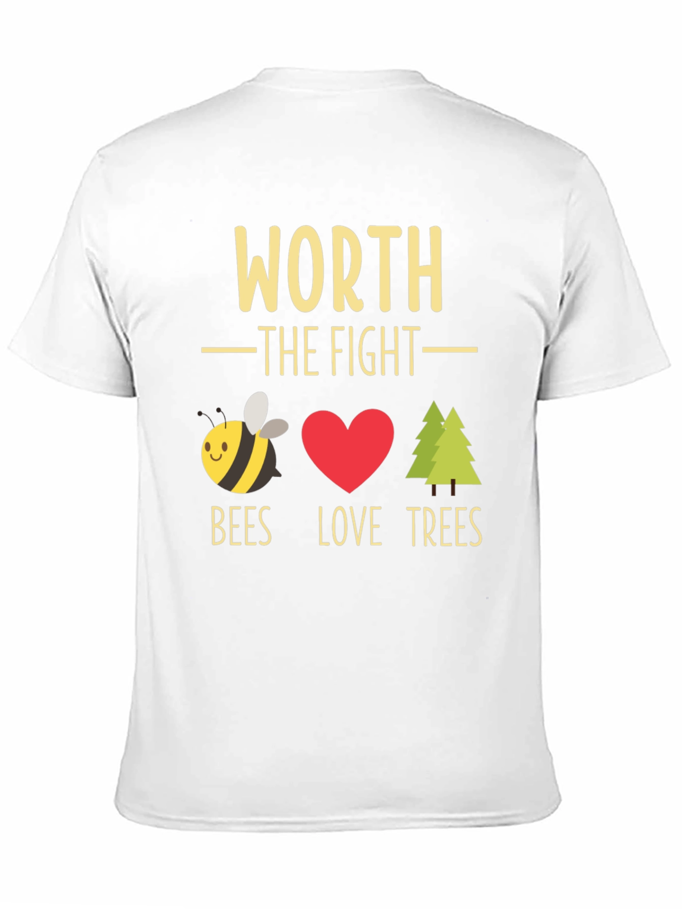 Worth the Fight Bees Love Trees Graphic Tee