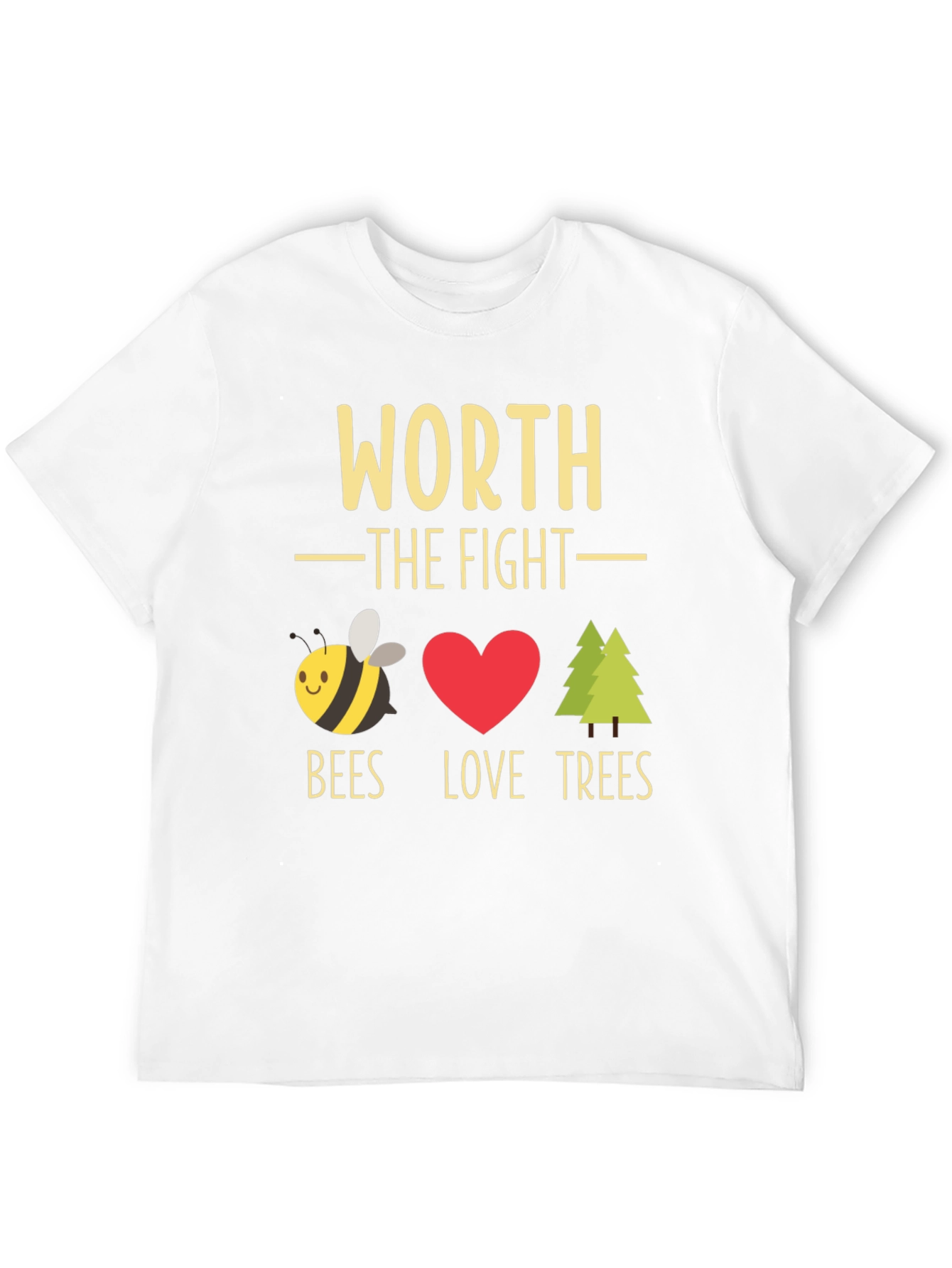 Worth the Fight Bees Love Trees Graphic Tee
