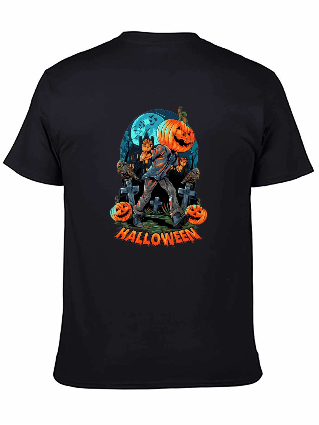 Halloween Pumpkin Head T-Shirt