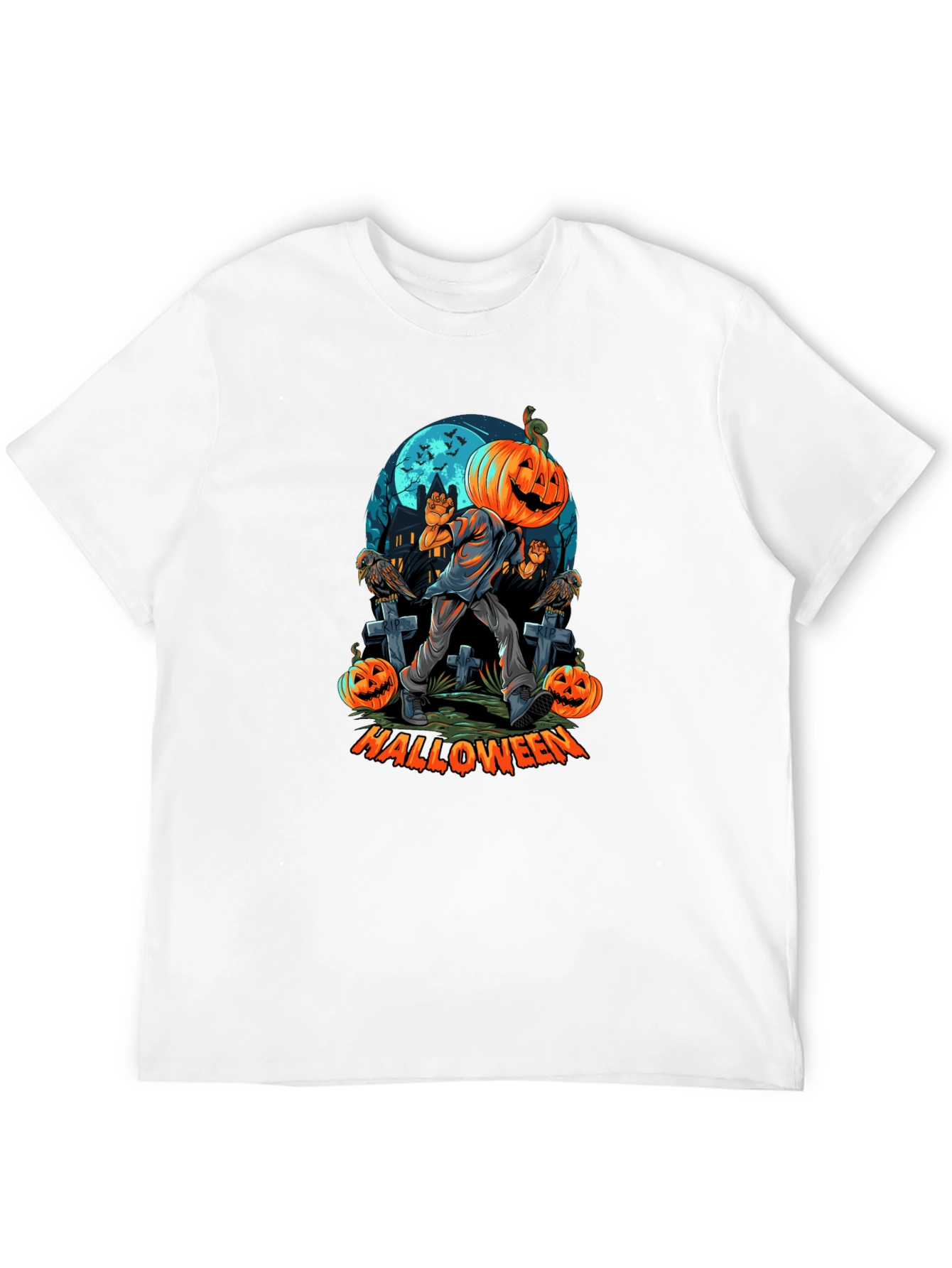 Halloween Pumpkin Head T-Shirt