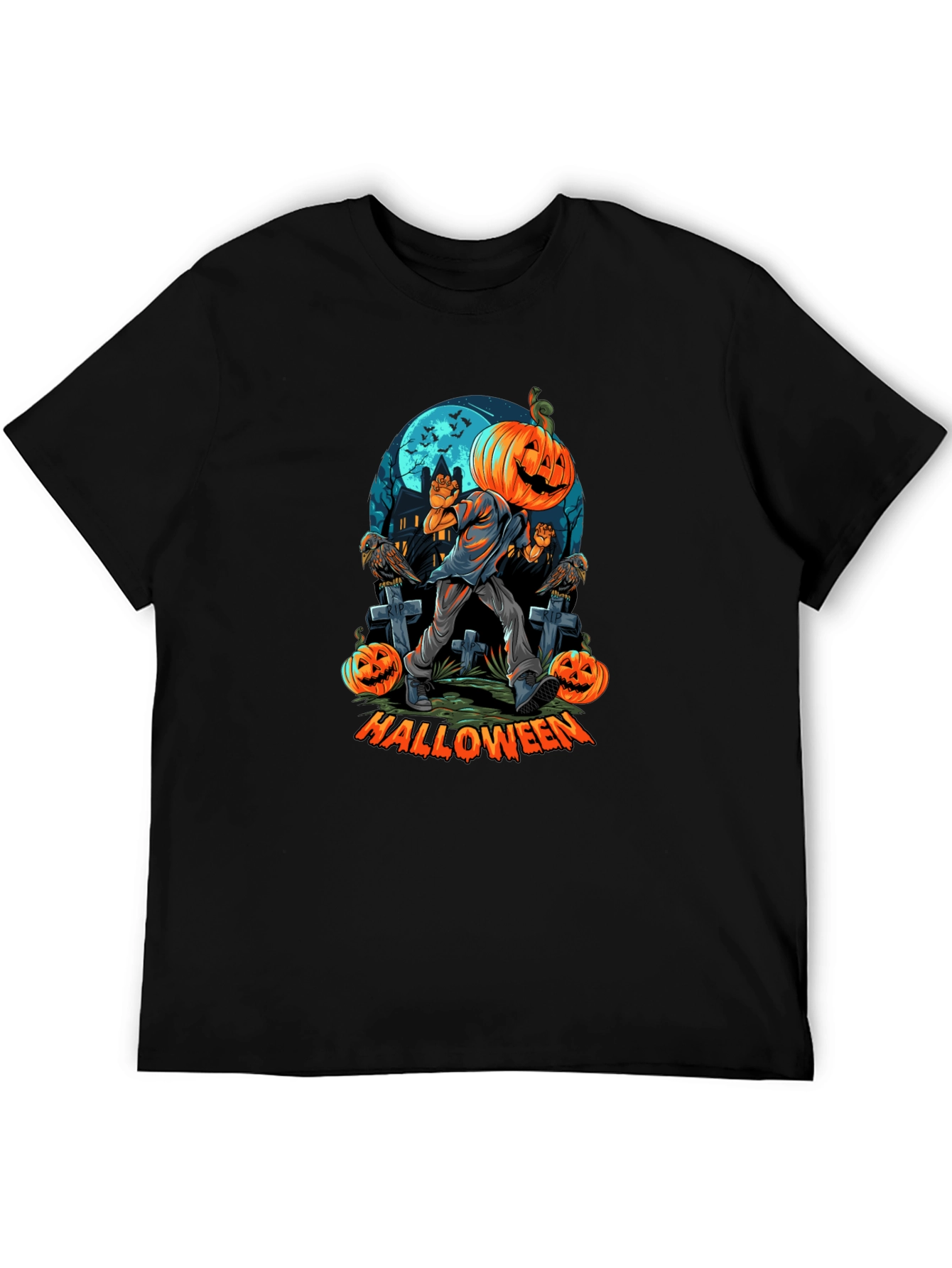 Halloween Pumpkin Head T-Shirt
