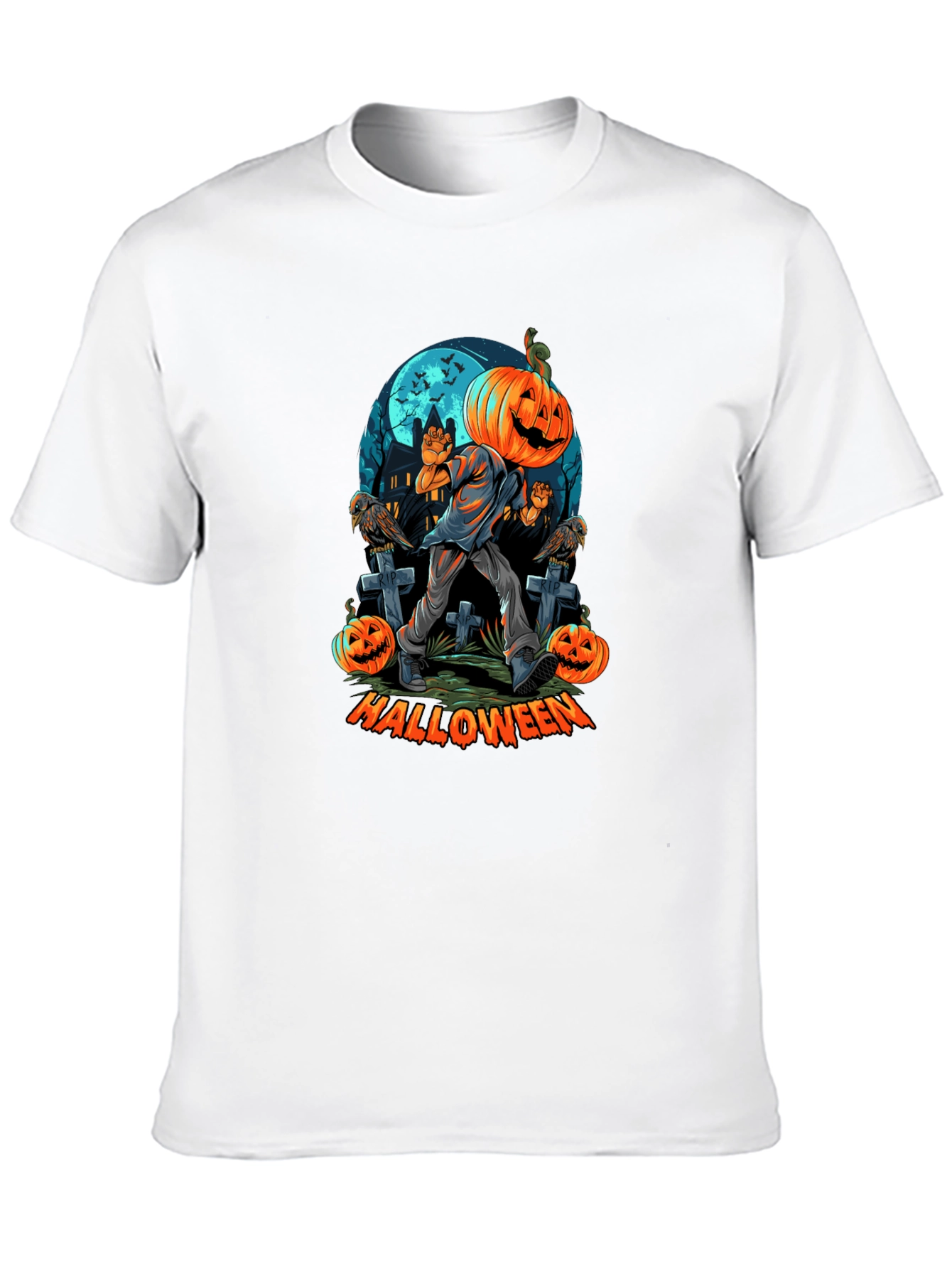 Halloween Pumpkin Head T-Shirt
