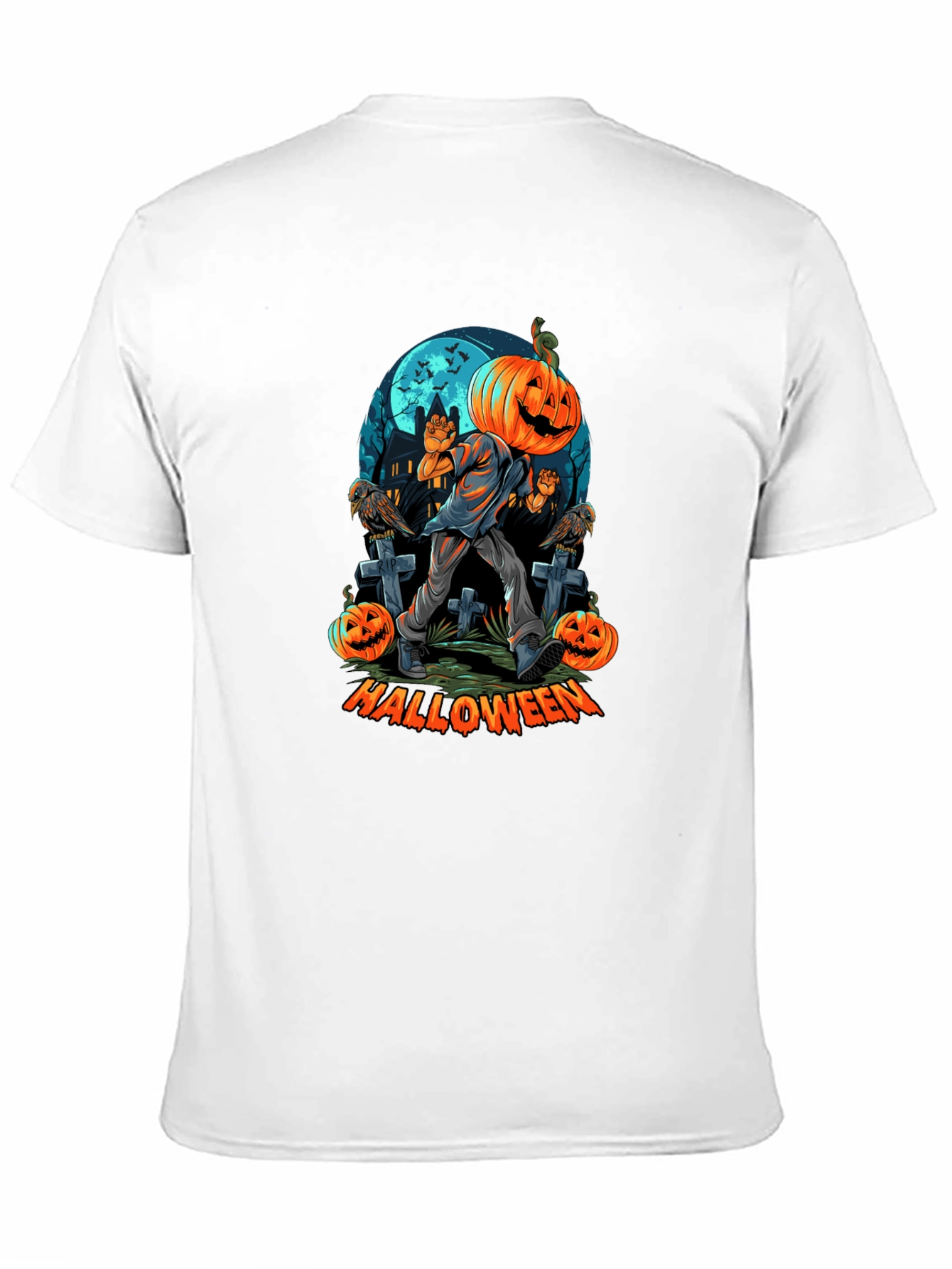 Halloween Pumpkin Head T-Shirt