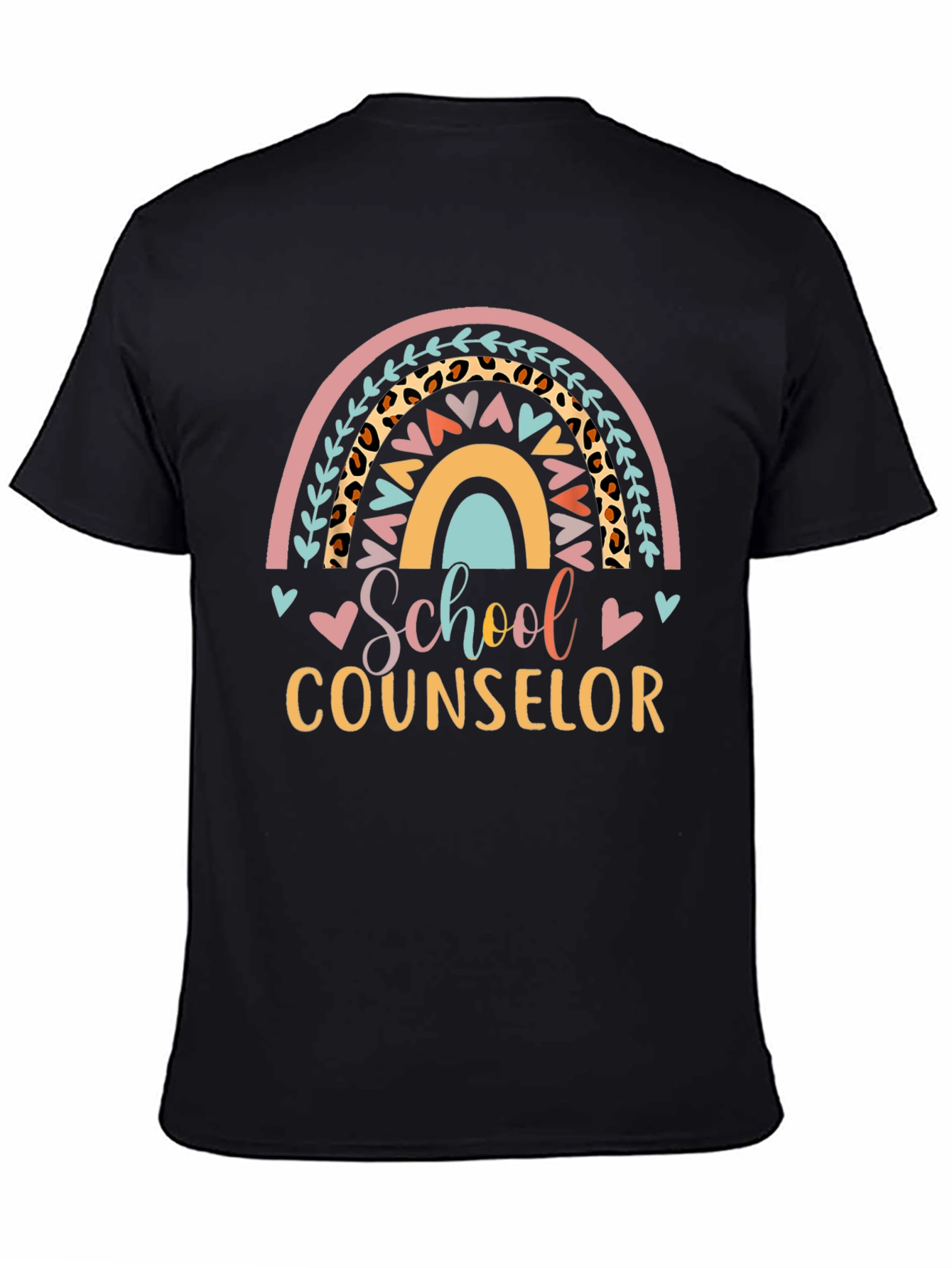School Counselor Rainbow Graphic Tee