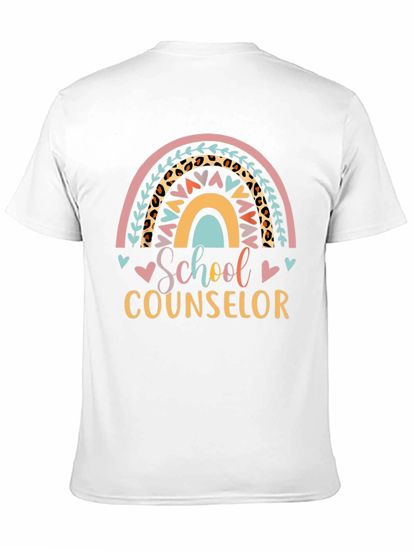 School Counselor Rainbow Graphic Tee