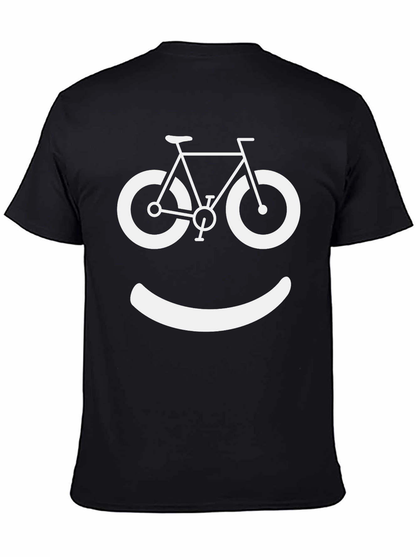 Bike Smile Graphic Tee - Cycling Humor T-Shirt