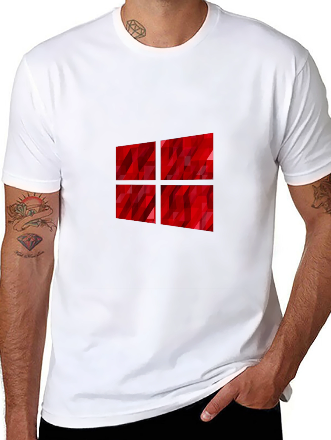 Geometric Windows Logo T-Shirt