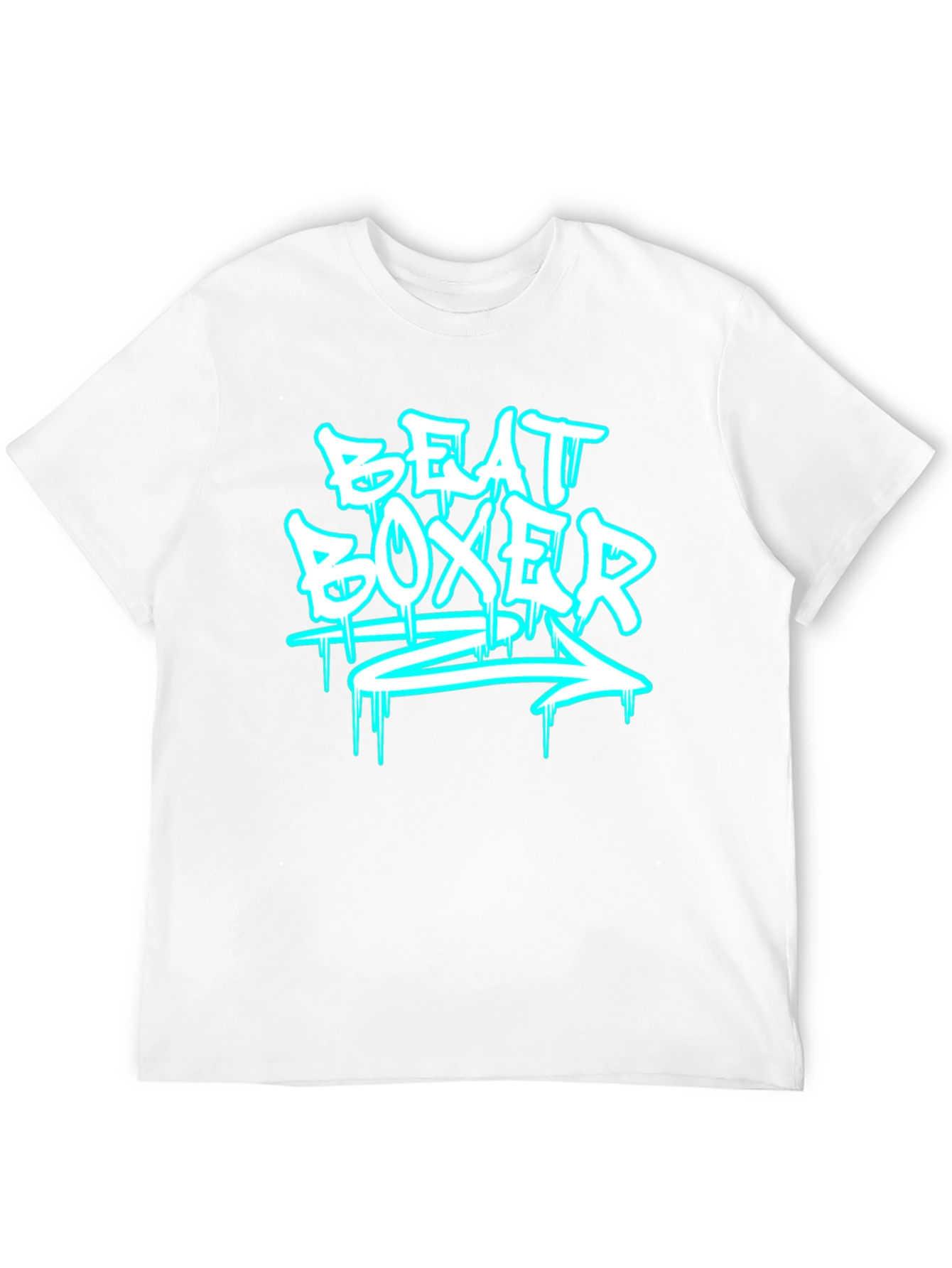 Beat Boxer Graphic Print Black T-Shirt