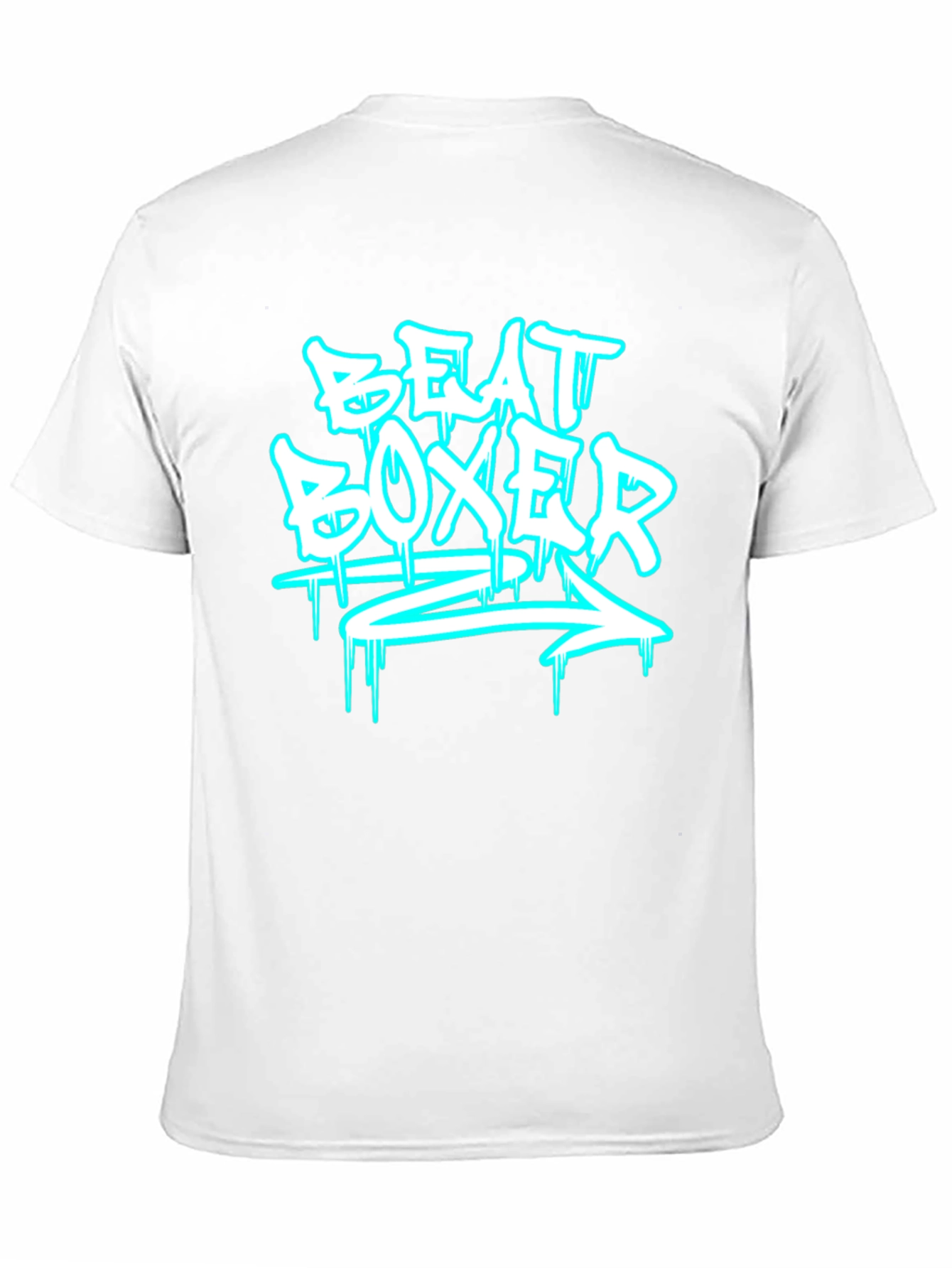 Beat Boxer Graphic Print Black T-Shirt