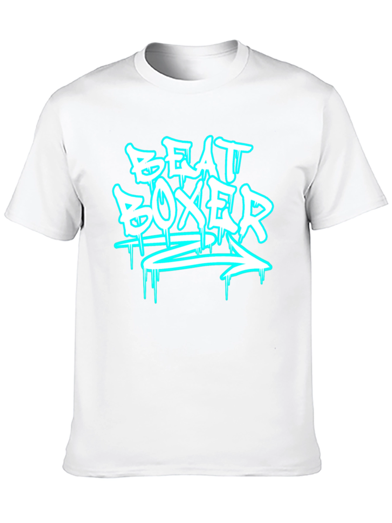Beat Boxer Graphic Print Black T-Shirt