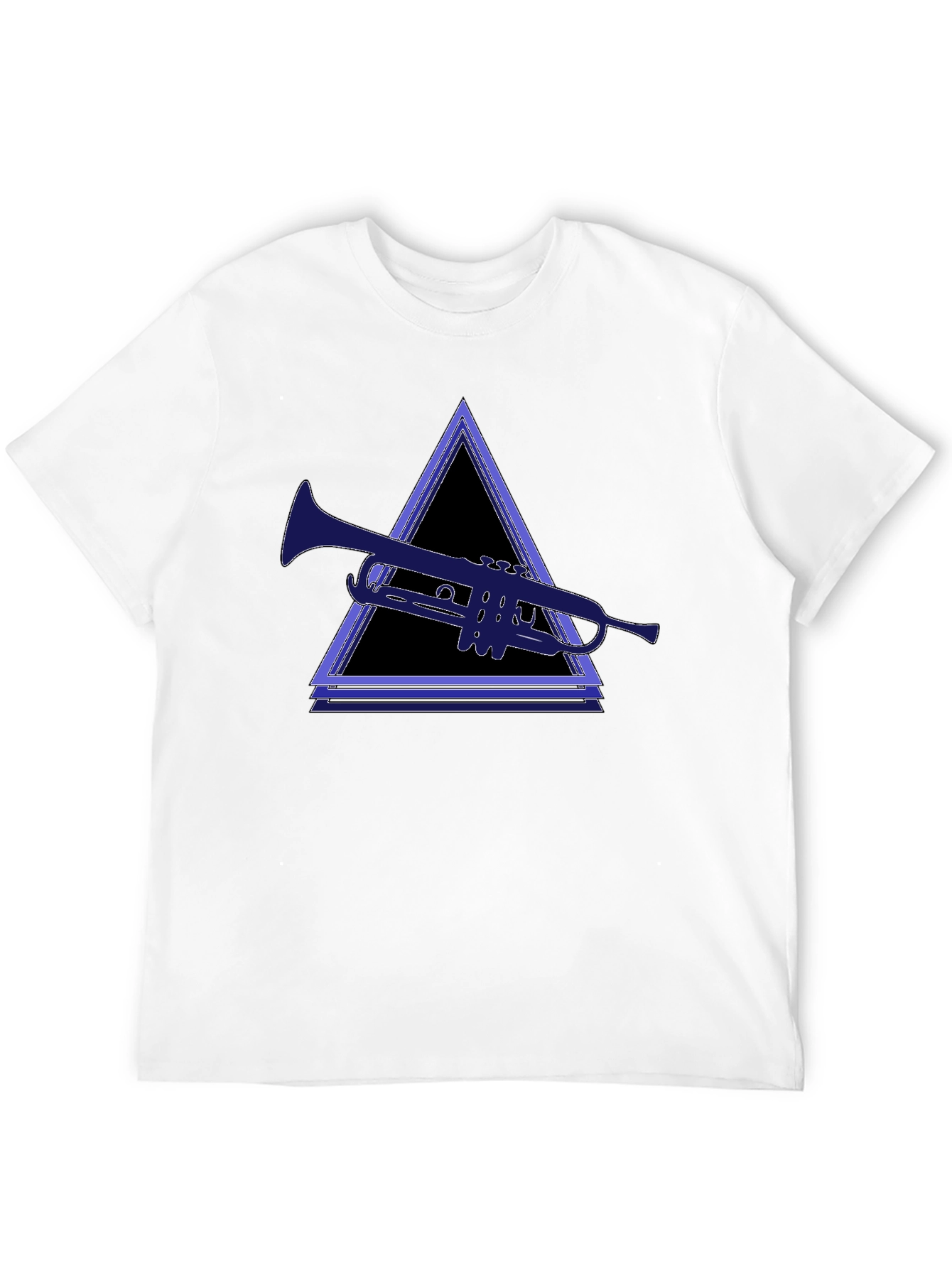 Trumpet Triangle Black Tee