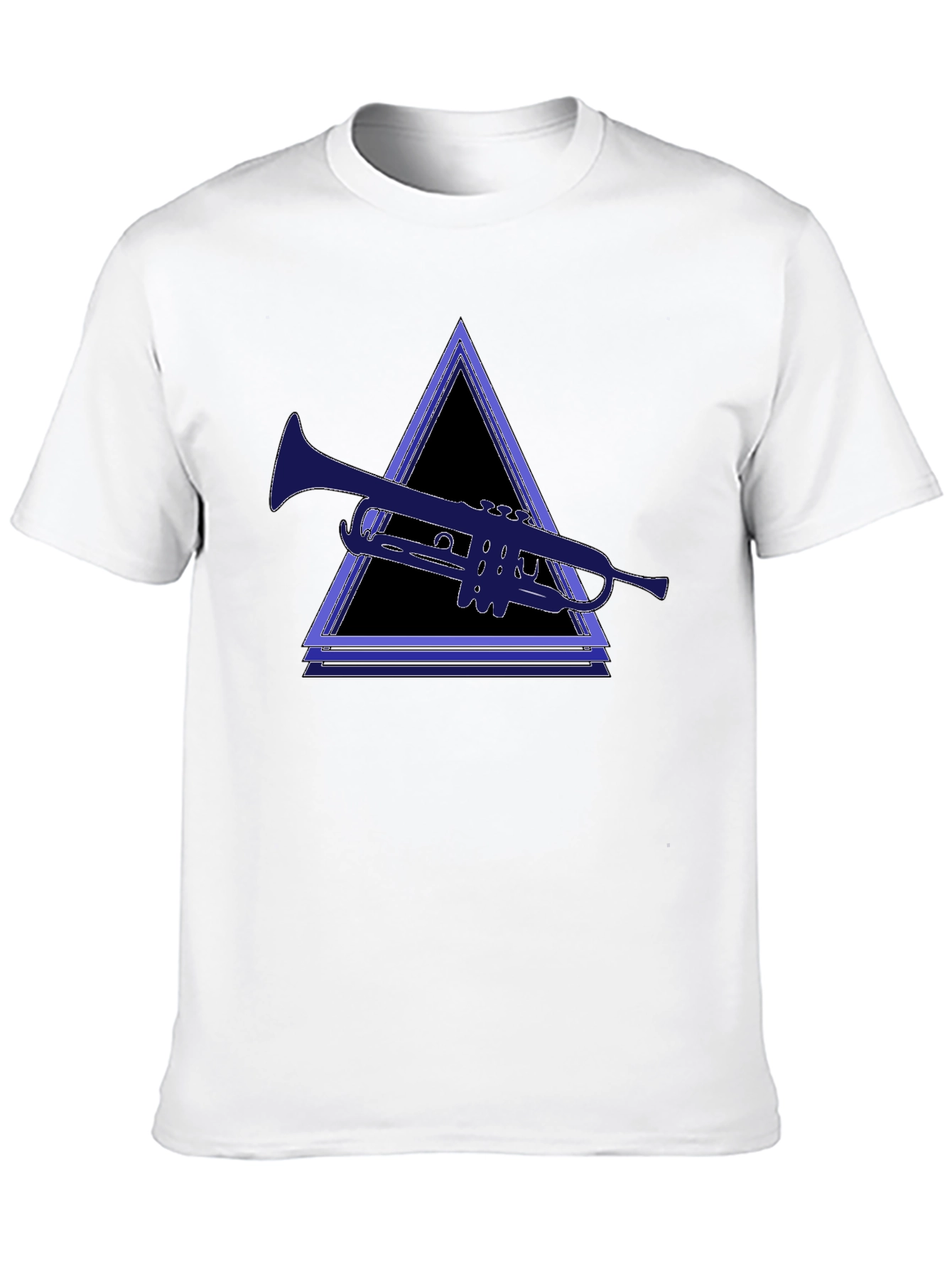 Trumpet Triangle Black Tee