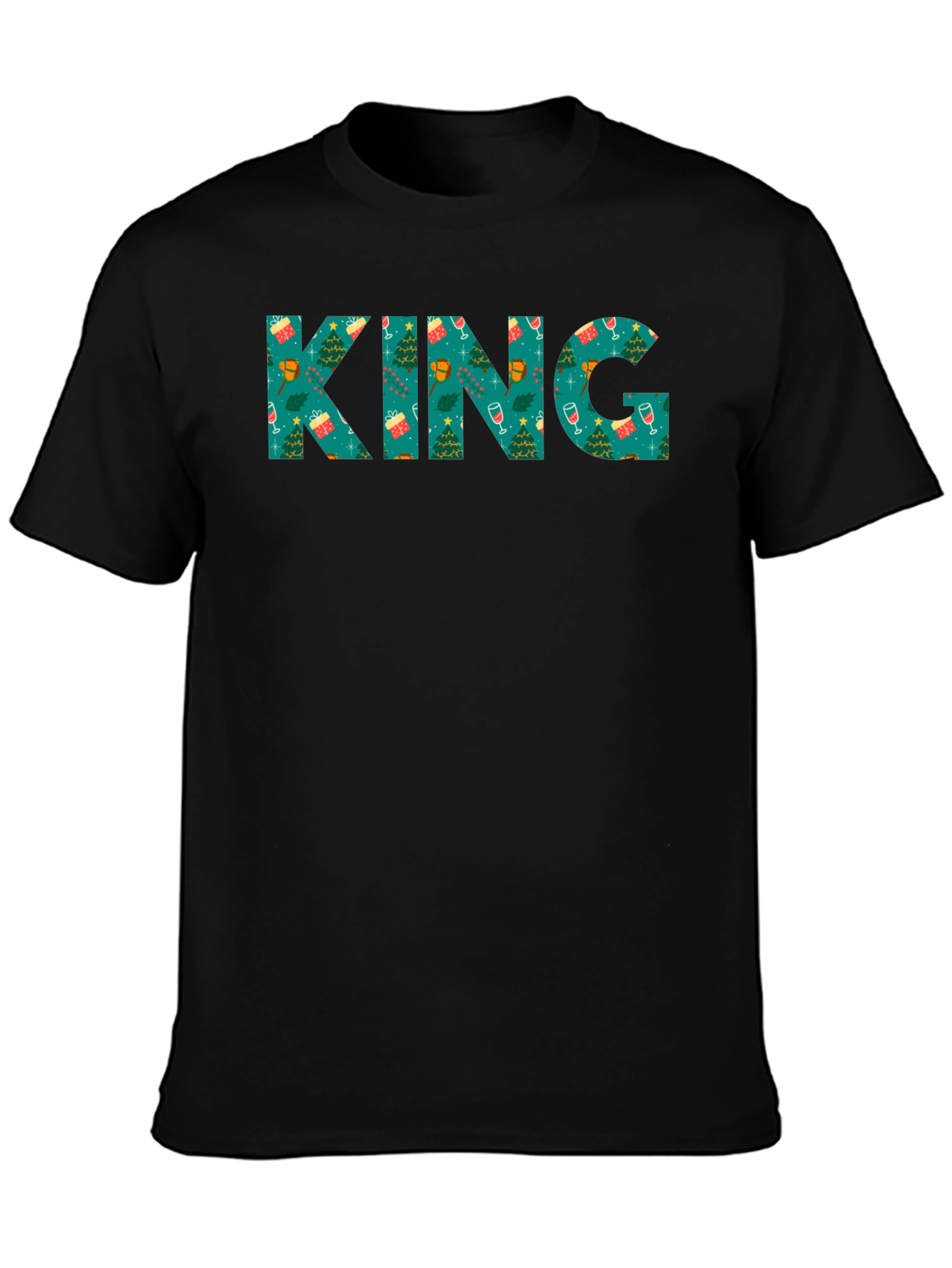 Christmas KING Graphic Tee - Holiday Party Shirt